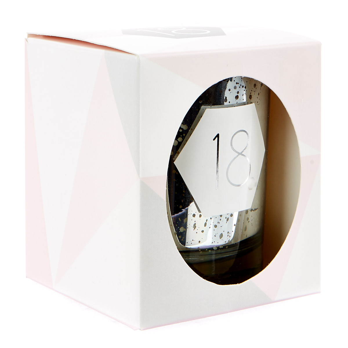 Silver Vanilla Scented 18th Birthday Candle