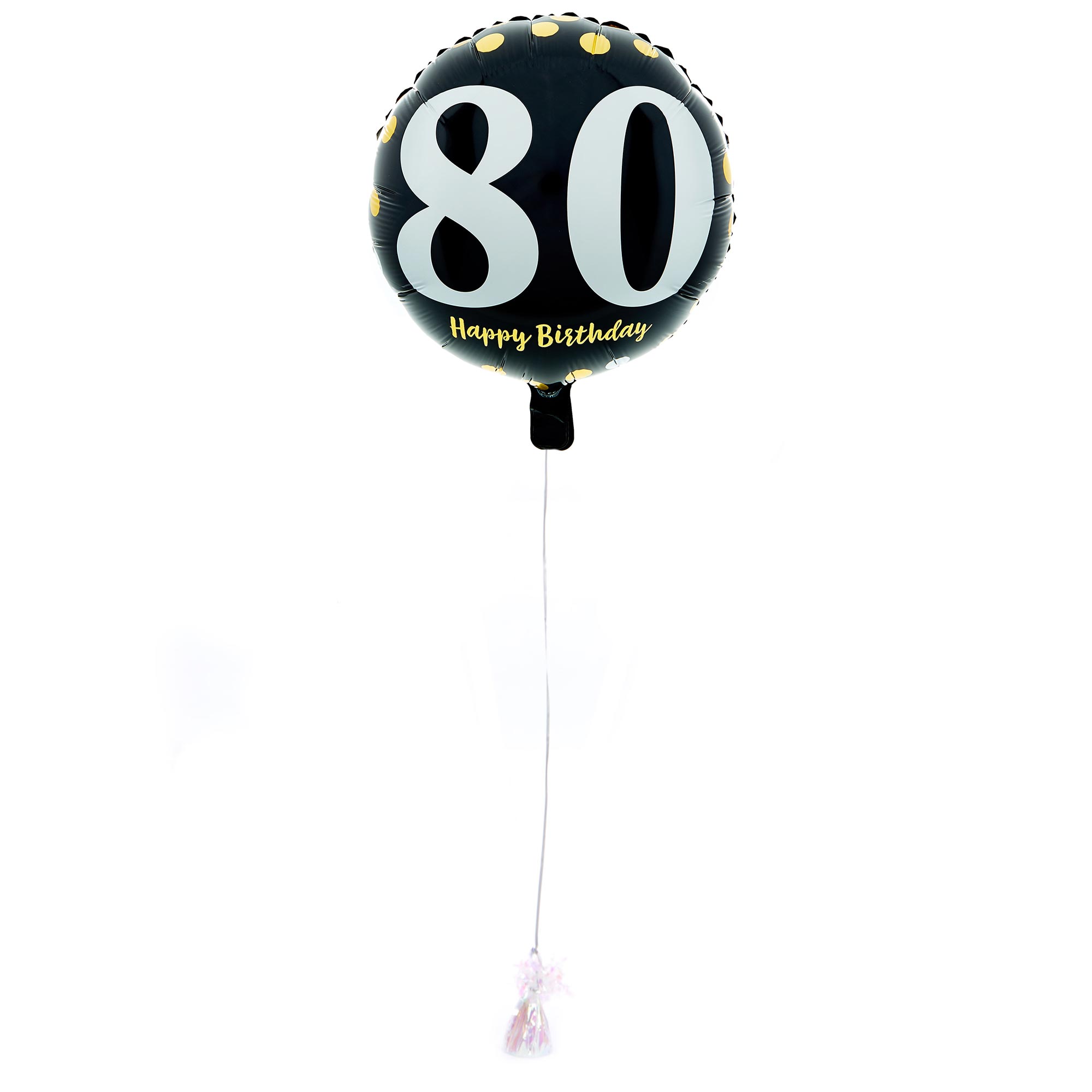 Happy 80th Birthday Balloon & Lindt Chocolate Box - FREE GIFT CARD!