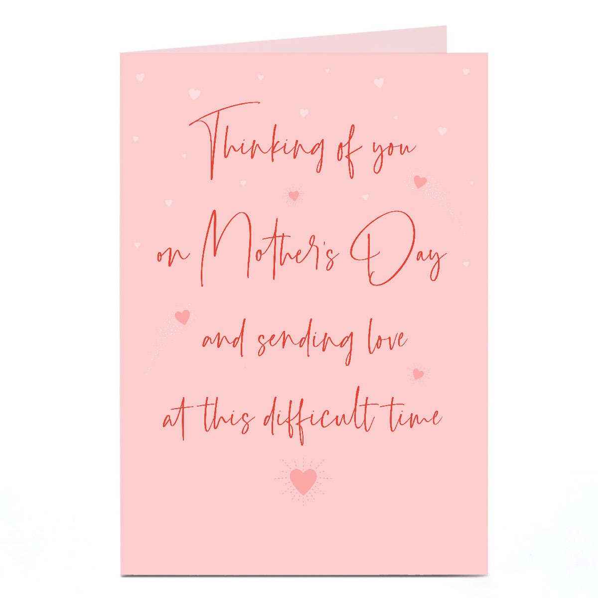 Personalised Mother's Day Card - Pink Thinking of You