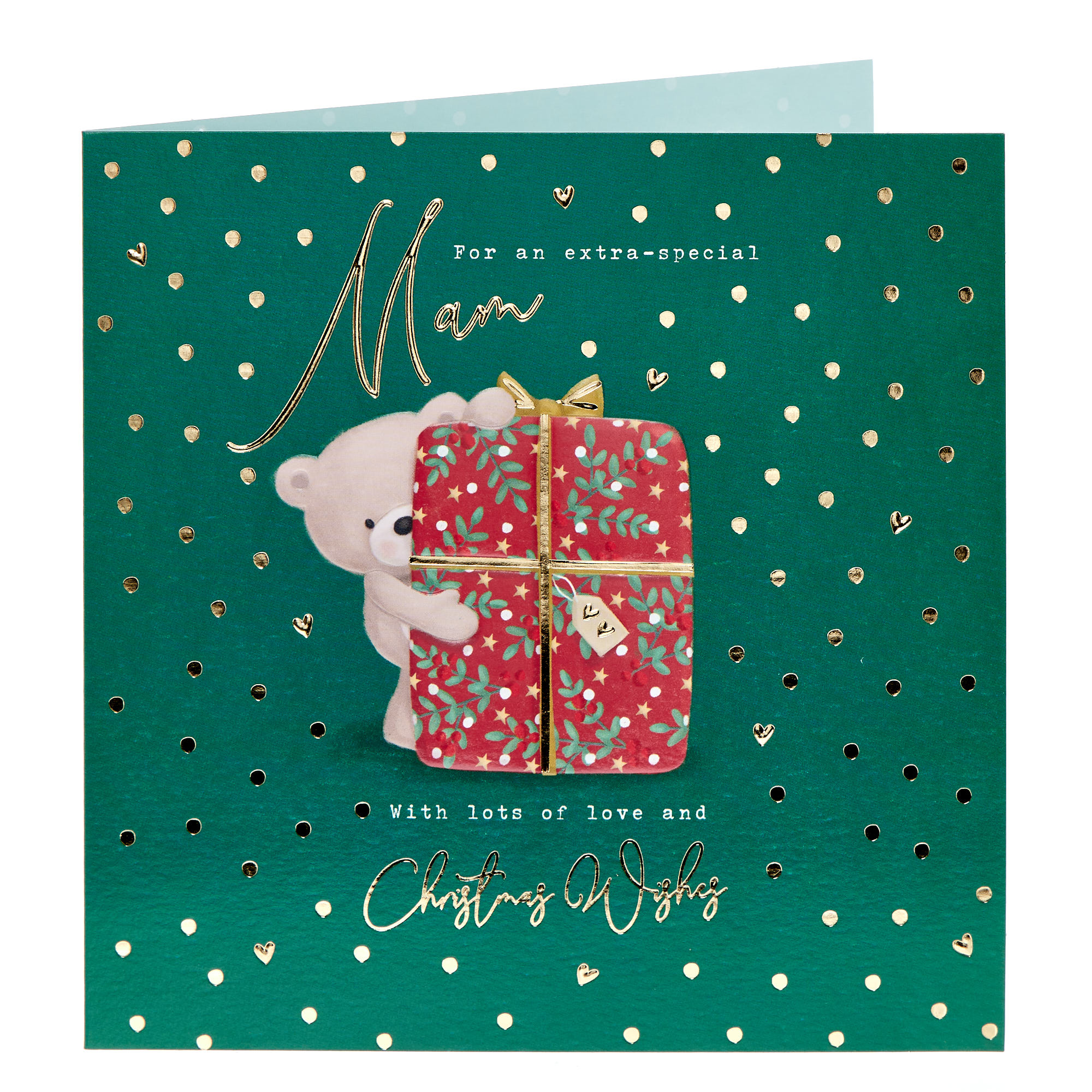Mam Green Hugs Christmas Card