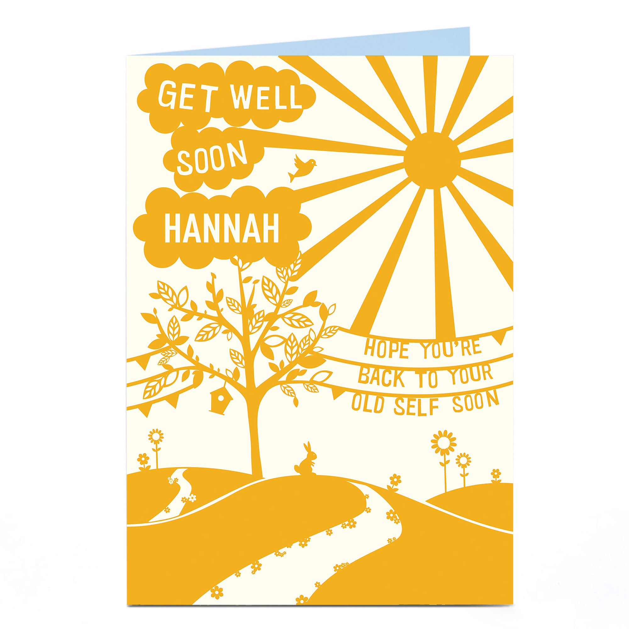 Personalised Get Well Soon Card - Back To Your Old Self
