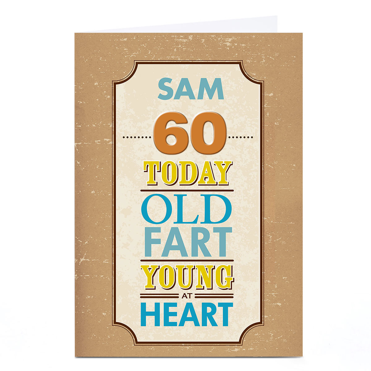 Personalised Any Age Birthday Card - Old Fart