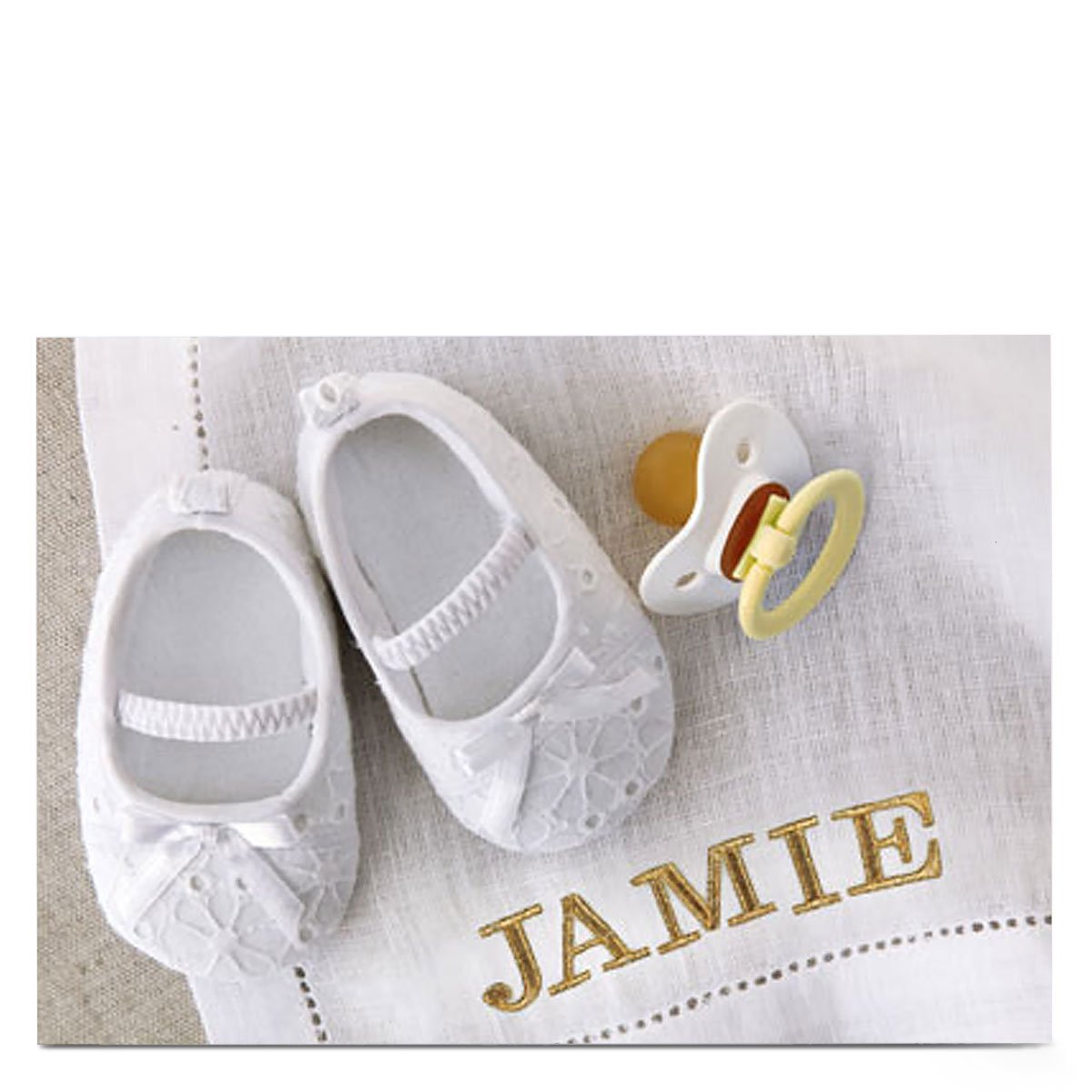 Personalised Card - Baby Shoes
