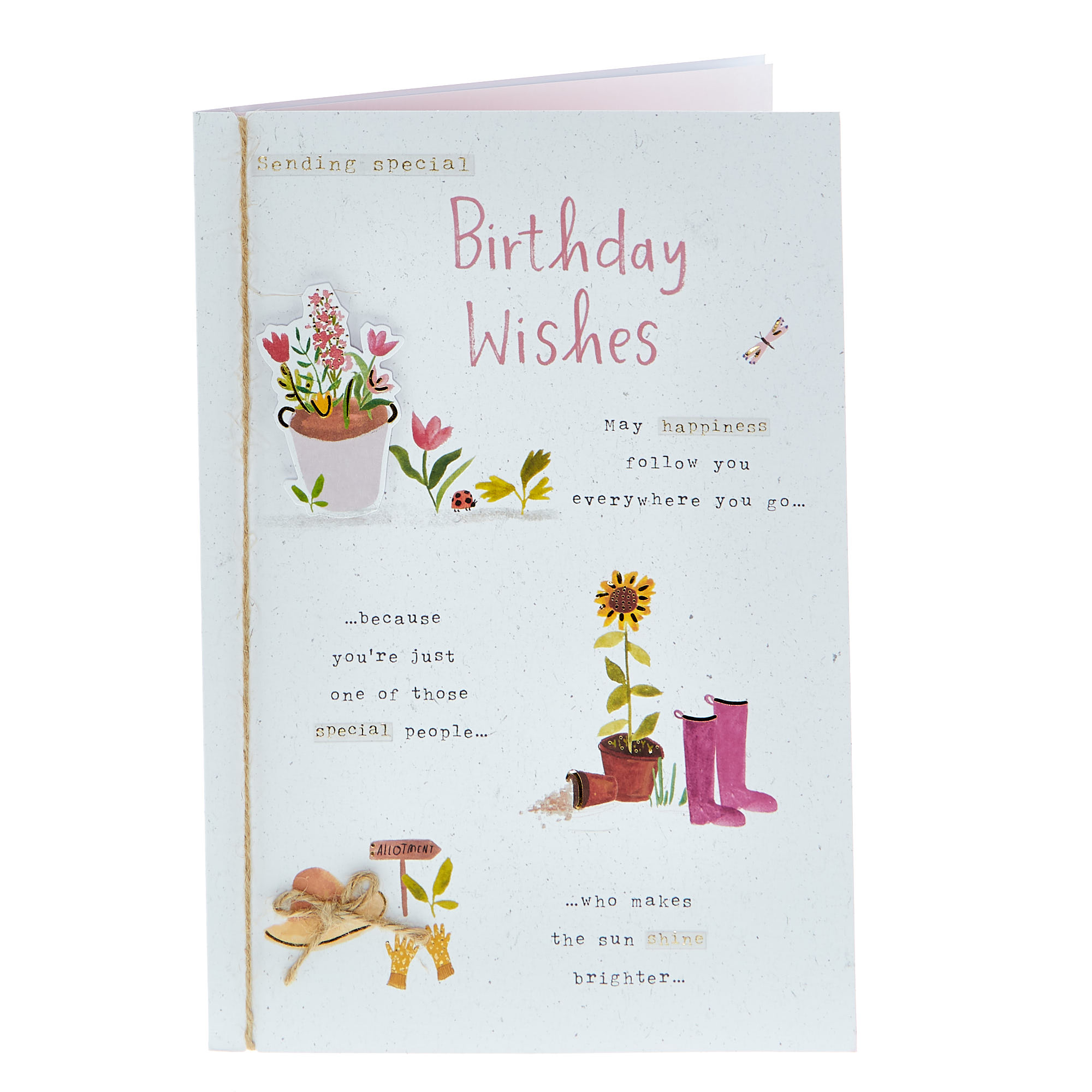 Birthday Card - May Happiness Follow You Everywhere 