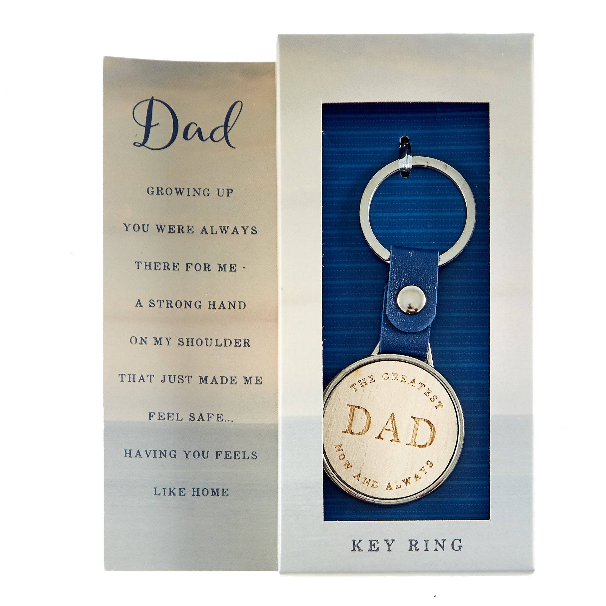Greatest Dad Now & Always Keyring 