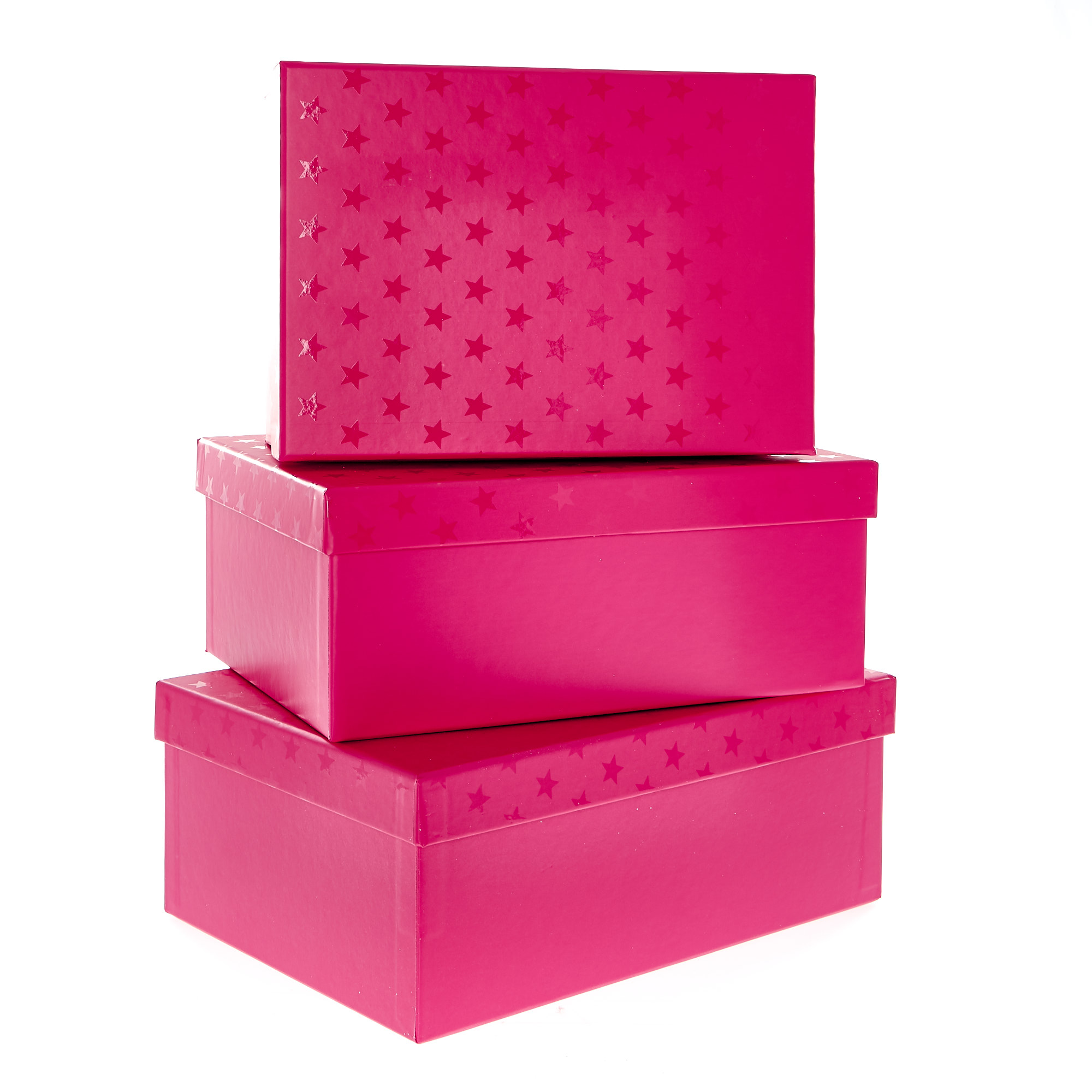 Pink Starry Gift Boxes - Set of 3