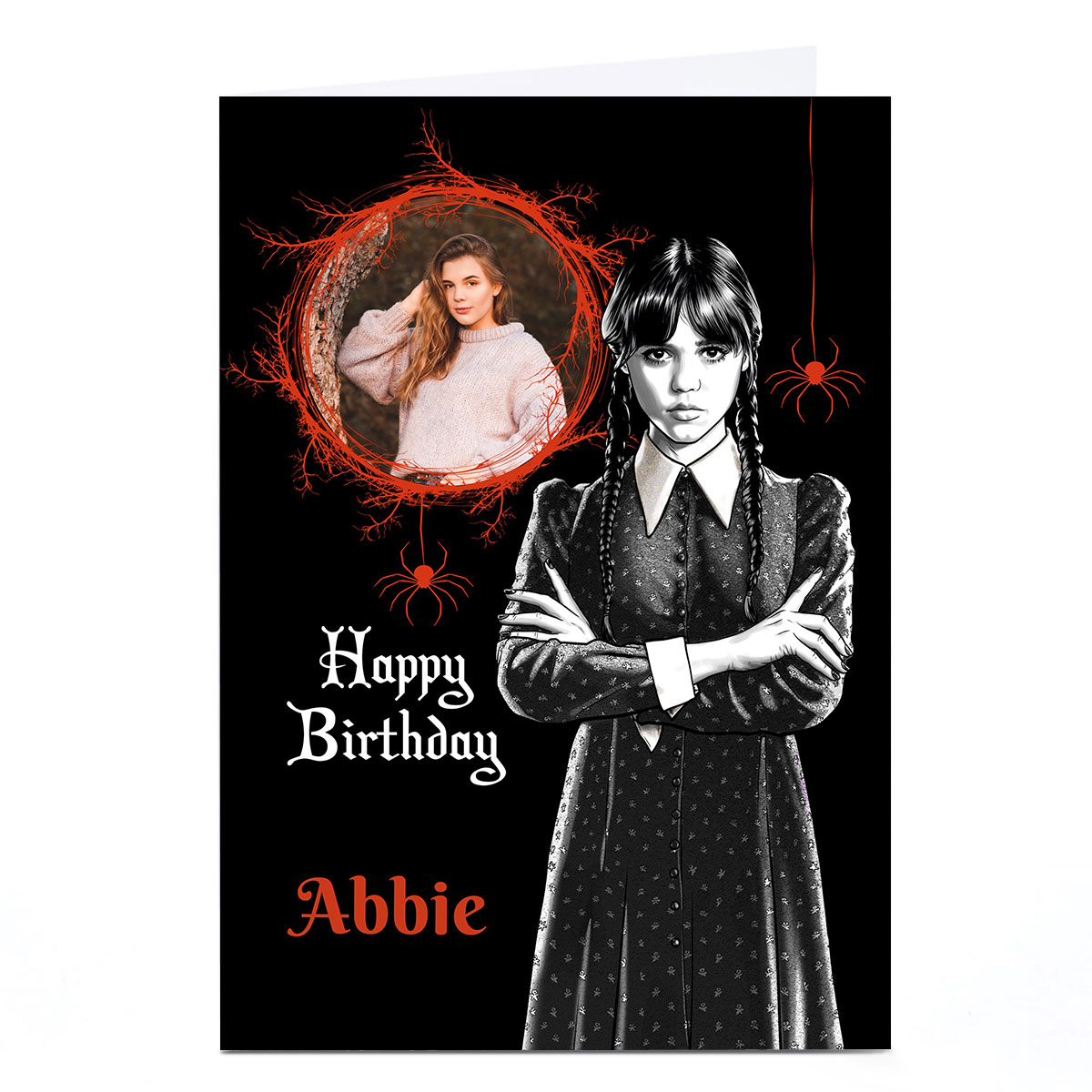 Photo Birthday Card - Wednesday Happy Birthday with Name