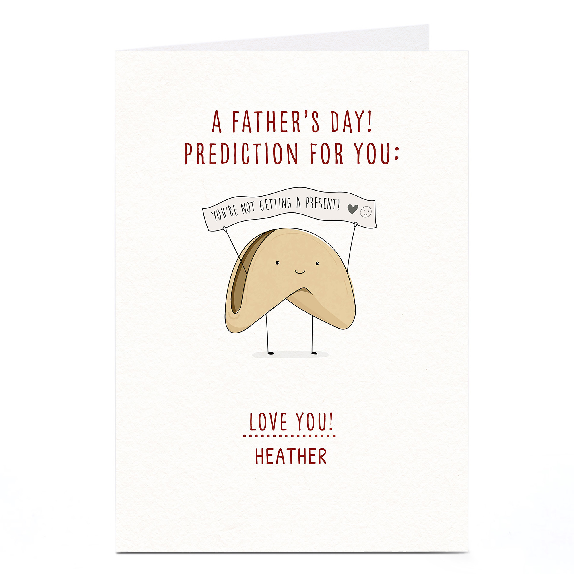 Personalised Father's Day Card - Prediction For You