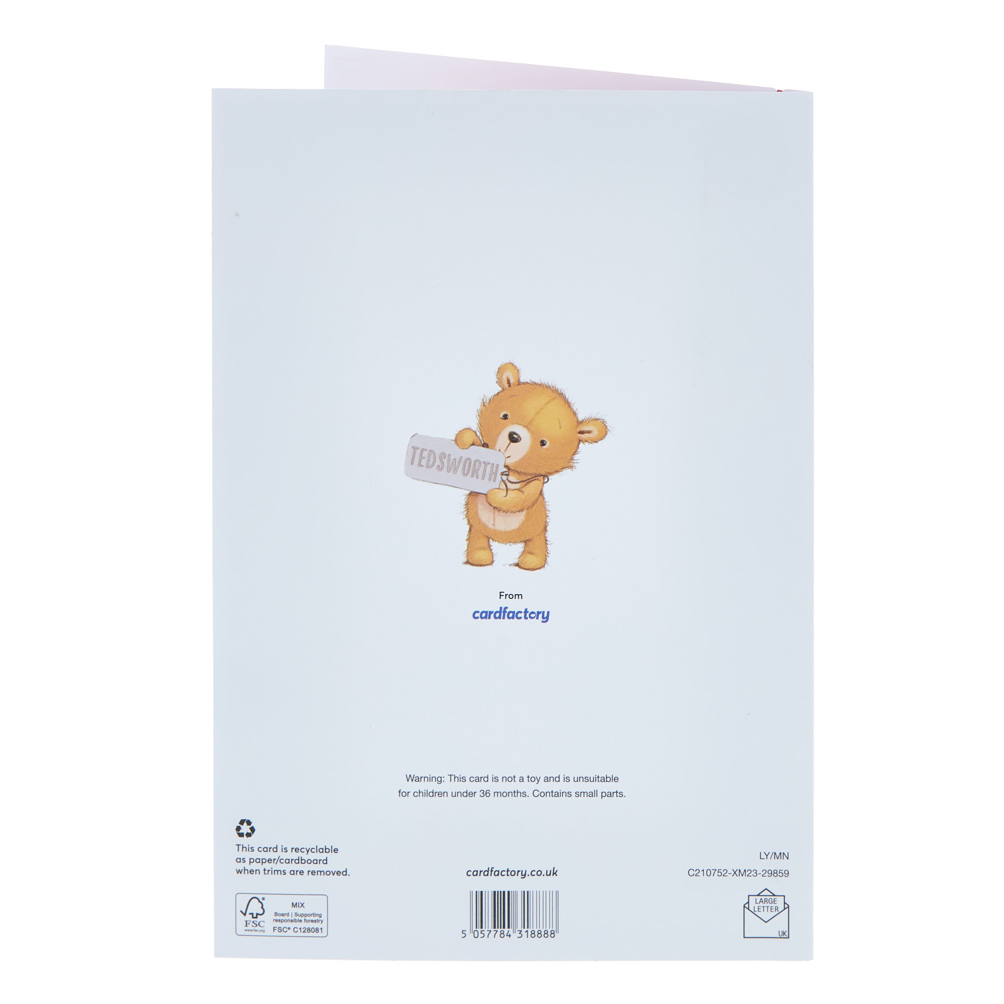 Son & Daughter In Law Bears & Tree Christmas Card