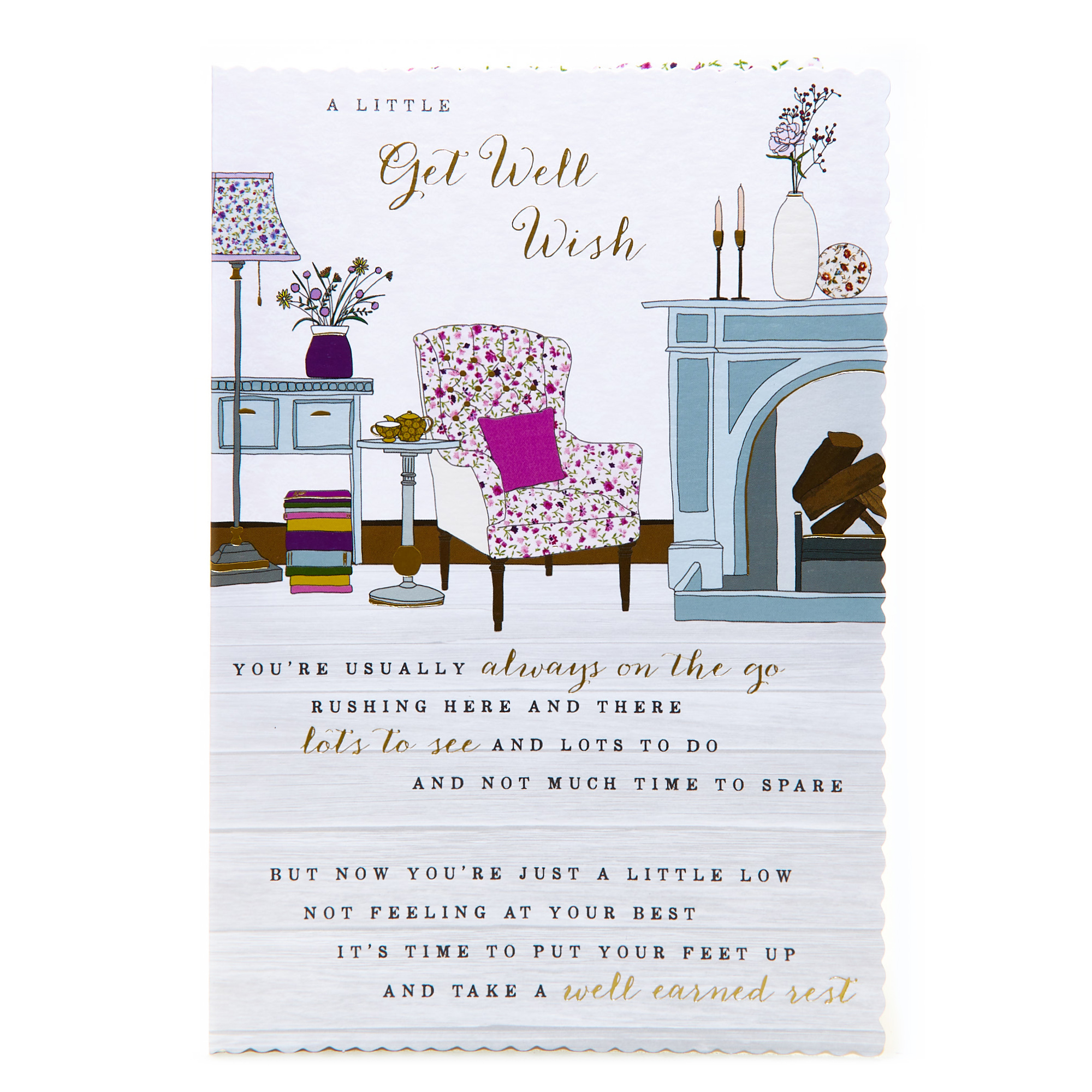 Get Well Soon Card - A Little Wish
