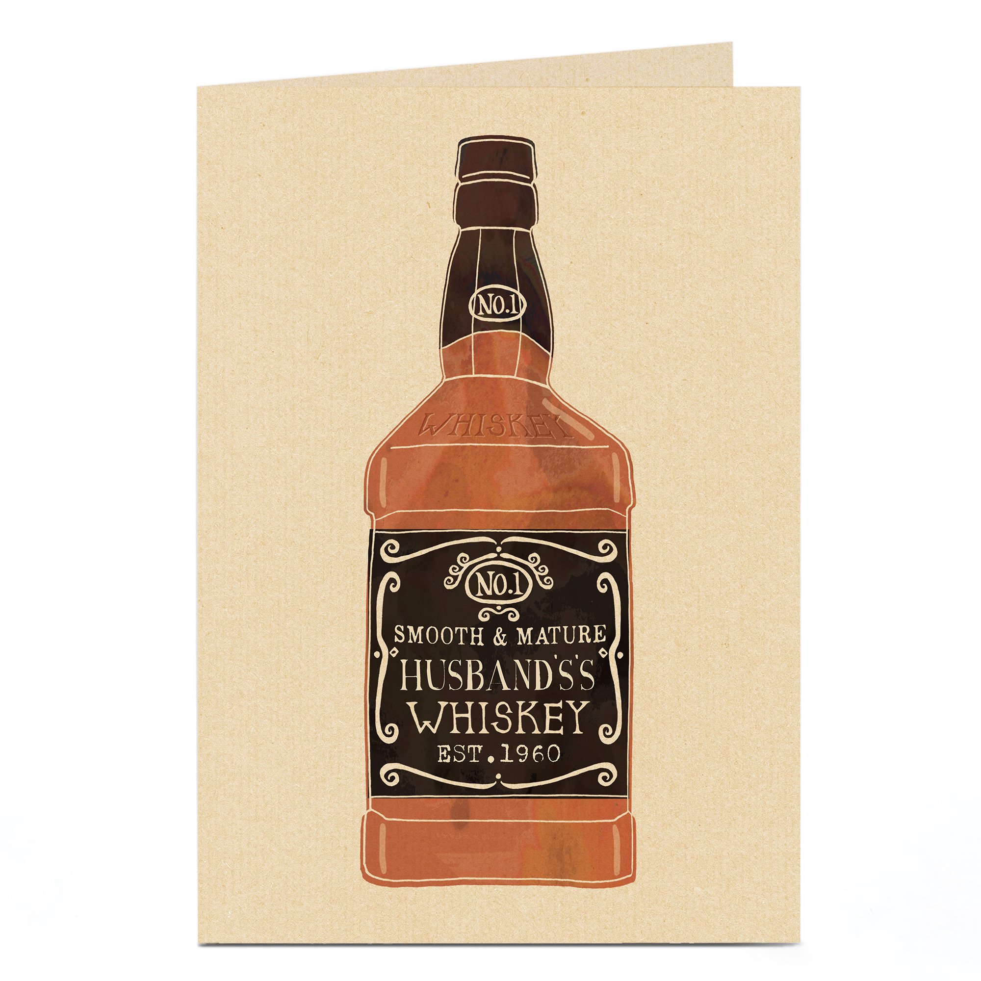 Personalised Card - Mature Whiskey [Husband]