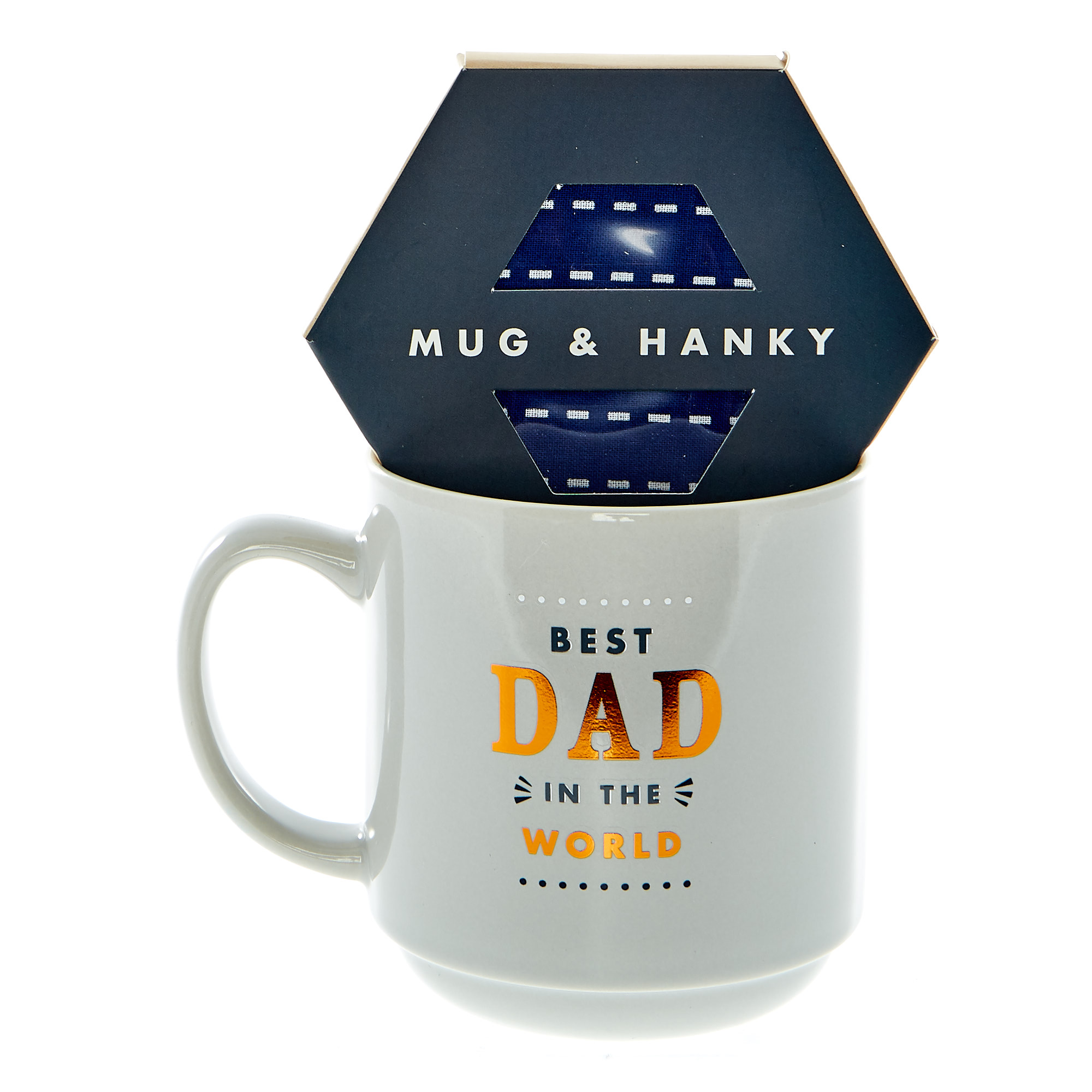 The Best Dad In The World Mug & Hanky Set