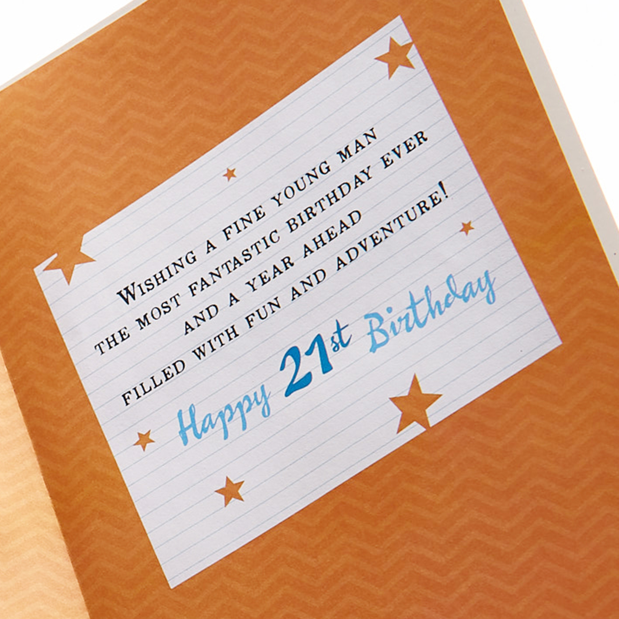 21st Birthday Card - For You Grandson