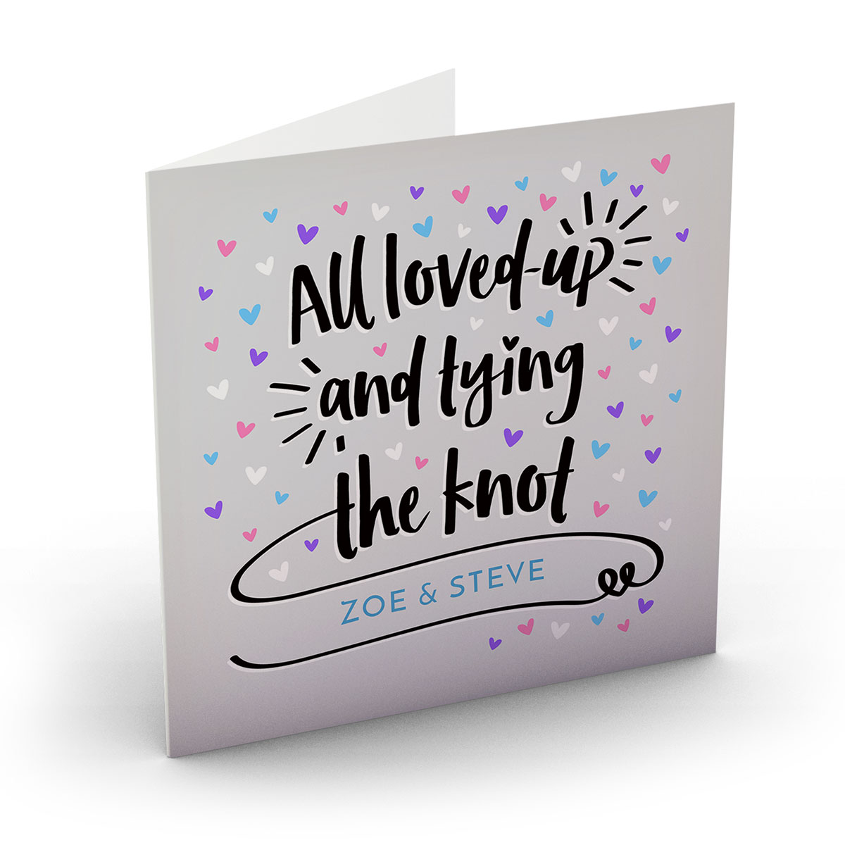 Personalised Wedding Card - All Loved Up