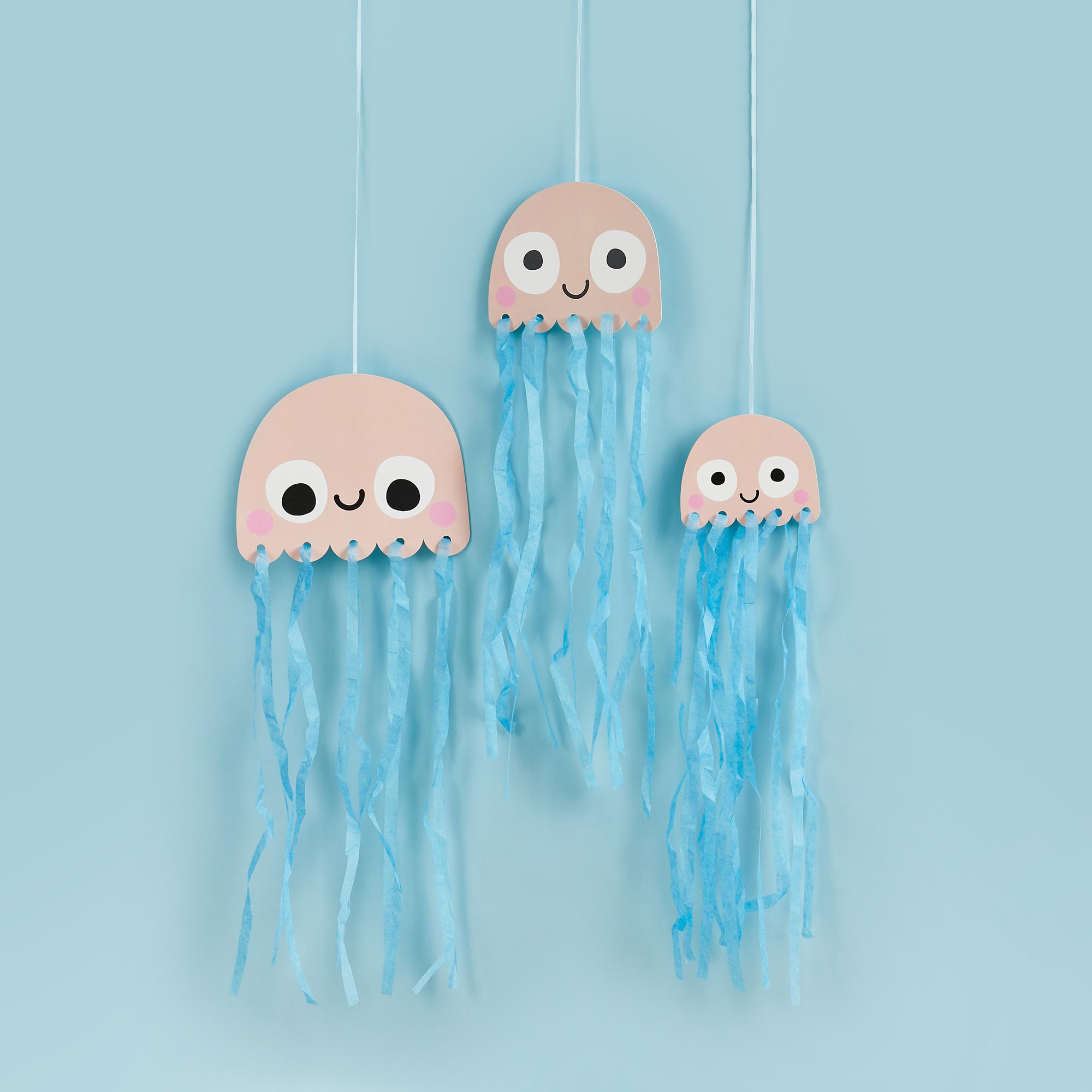 Hanging Jellyfish Decorations - Pack of 3