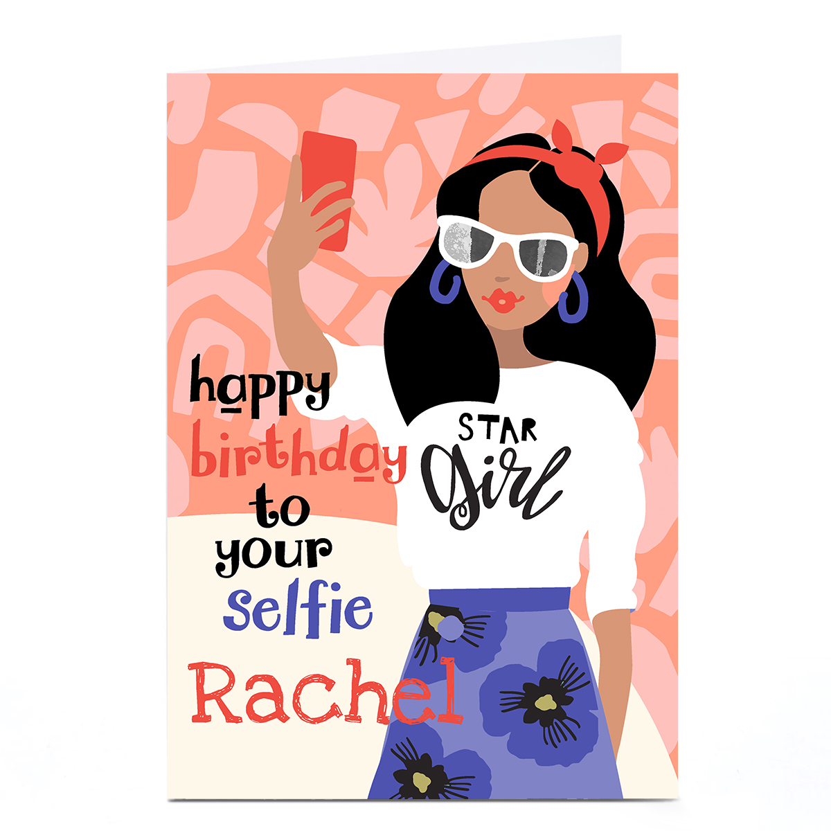 Personalised Bev Hopwood Birthday Card - Your Selfie