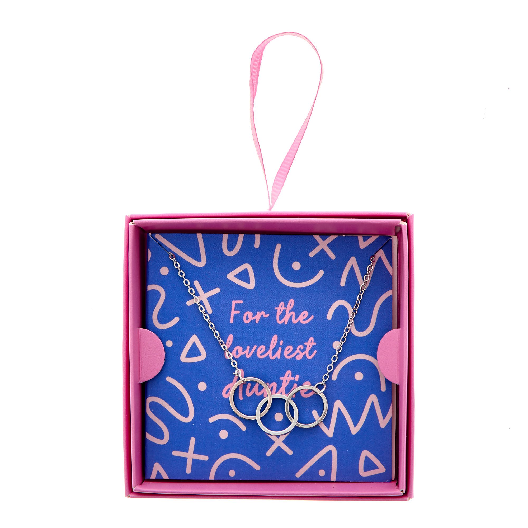 For The Loveliest Auntie Circle Pendants Necklace