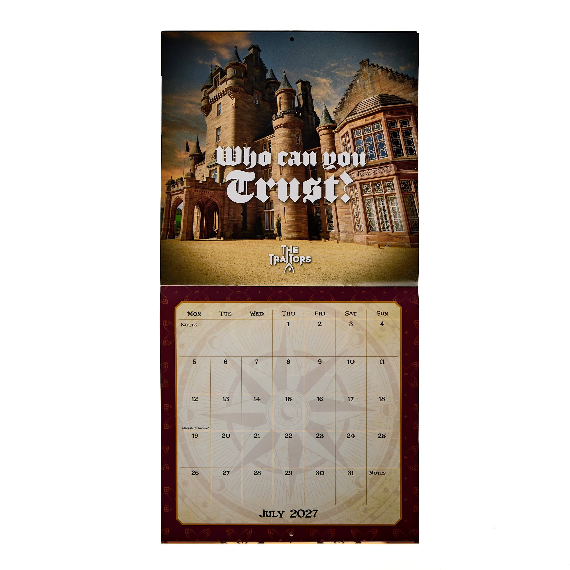 The Traitors Official 2027 Wall Calendar