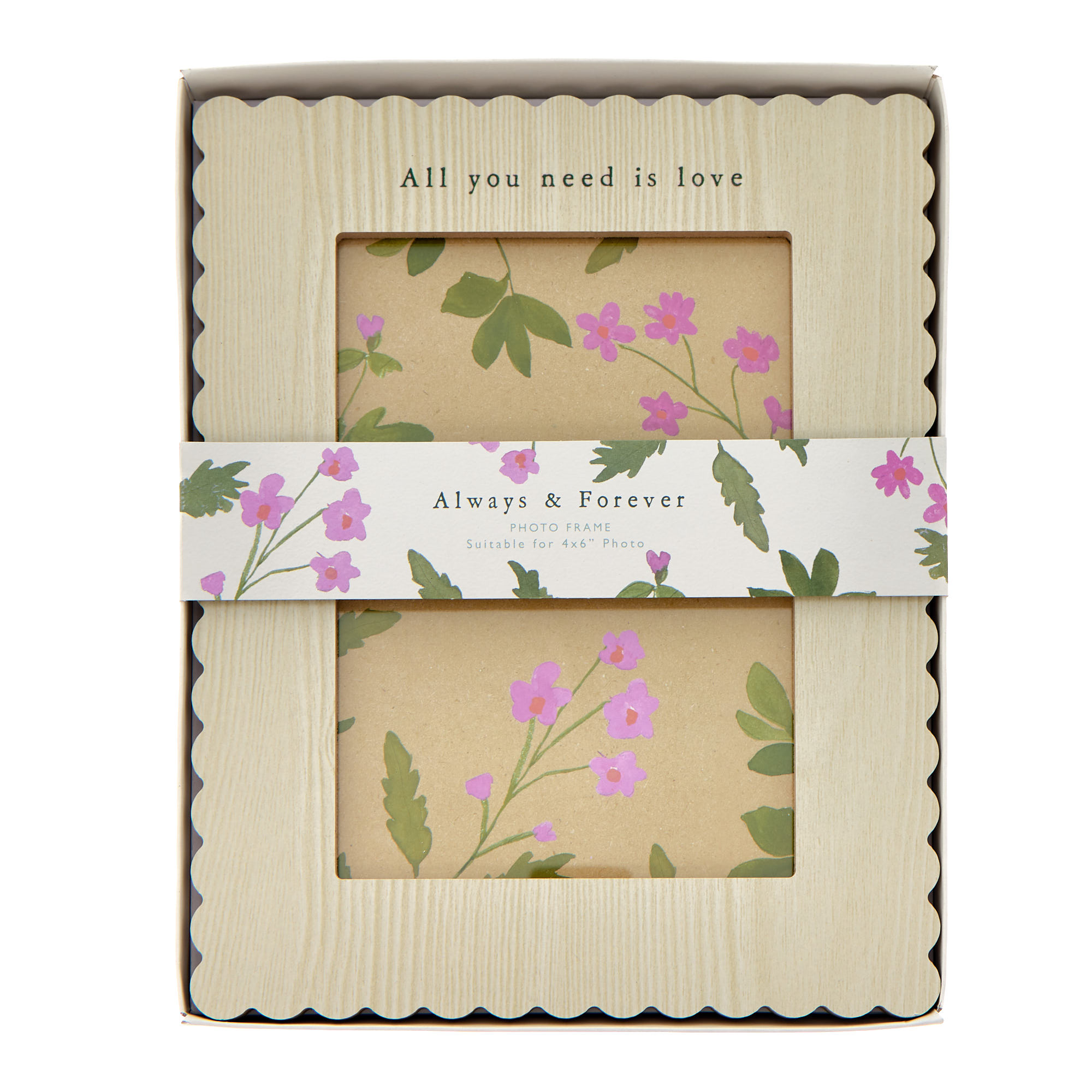 All You Need Is Love Wooden Photo Frame