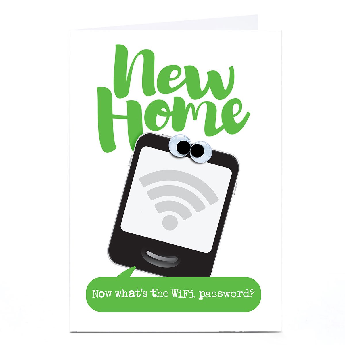Personalised PG Quips New Home Card - Now What's The WiFi password?