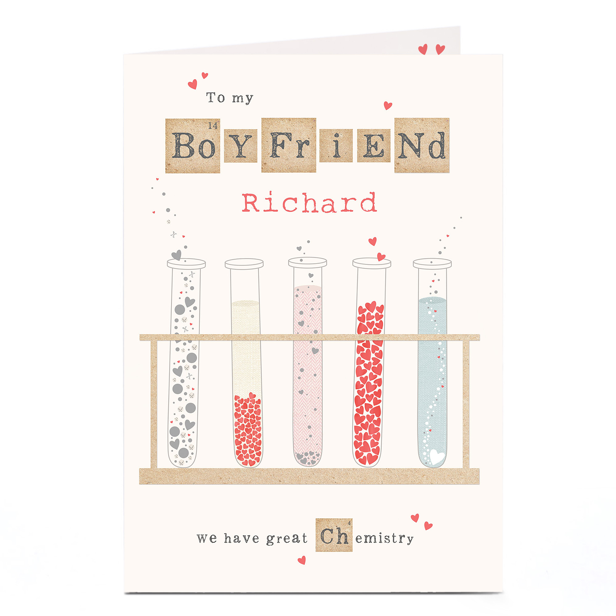 Personalised Card - Boyfriend Chemistry
