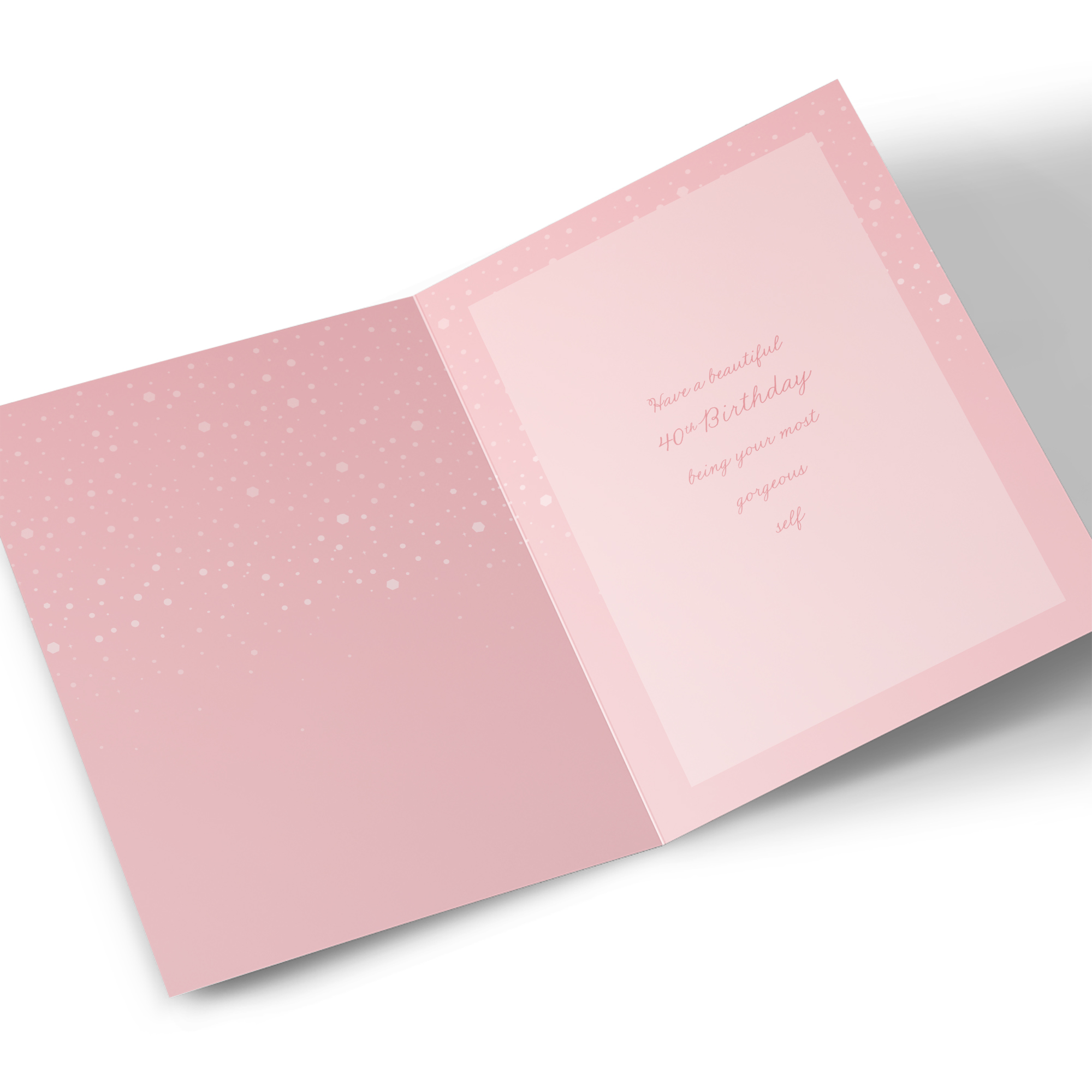 40th Birthday Card - Be Fabulous Be You