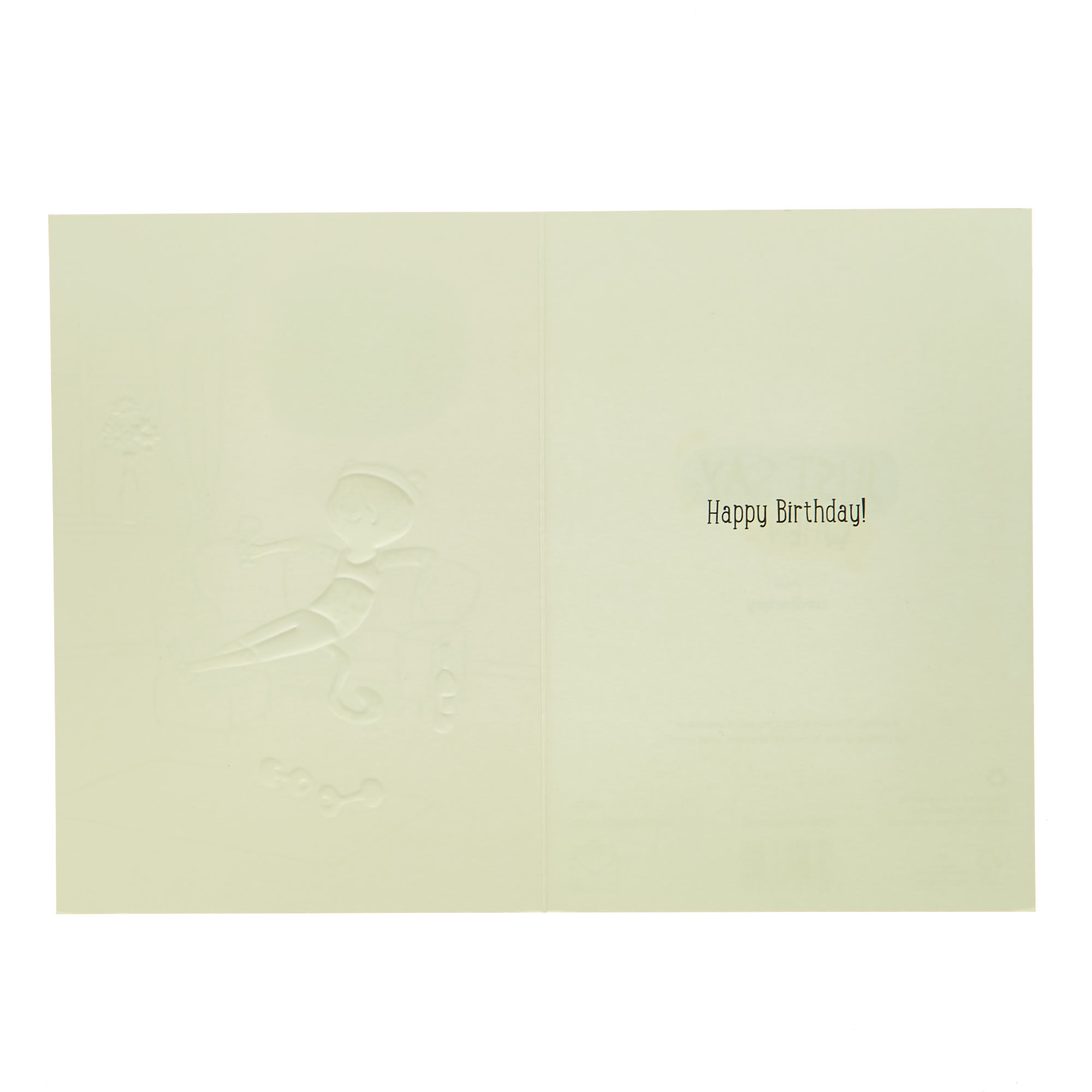 Birthday Card - Birthday Girl Lazy Leopard