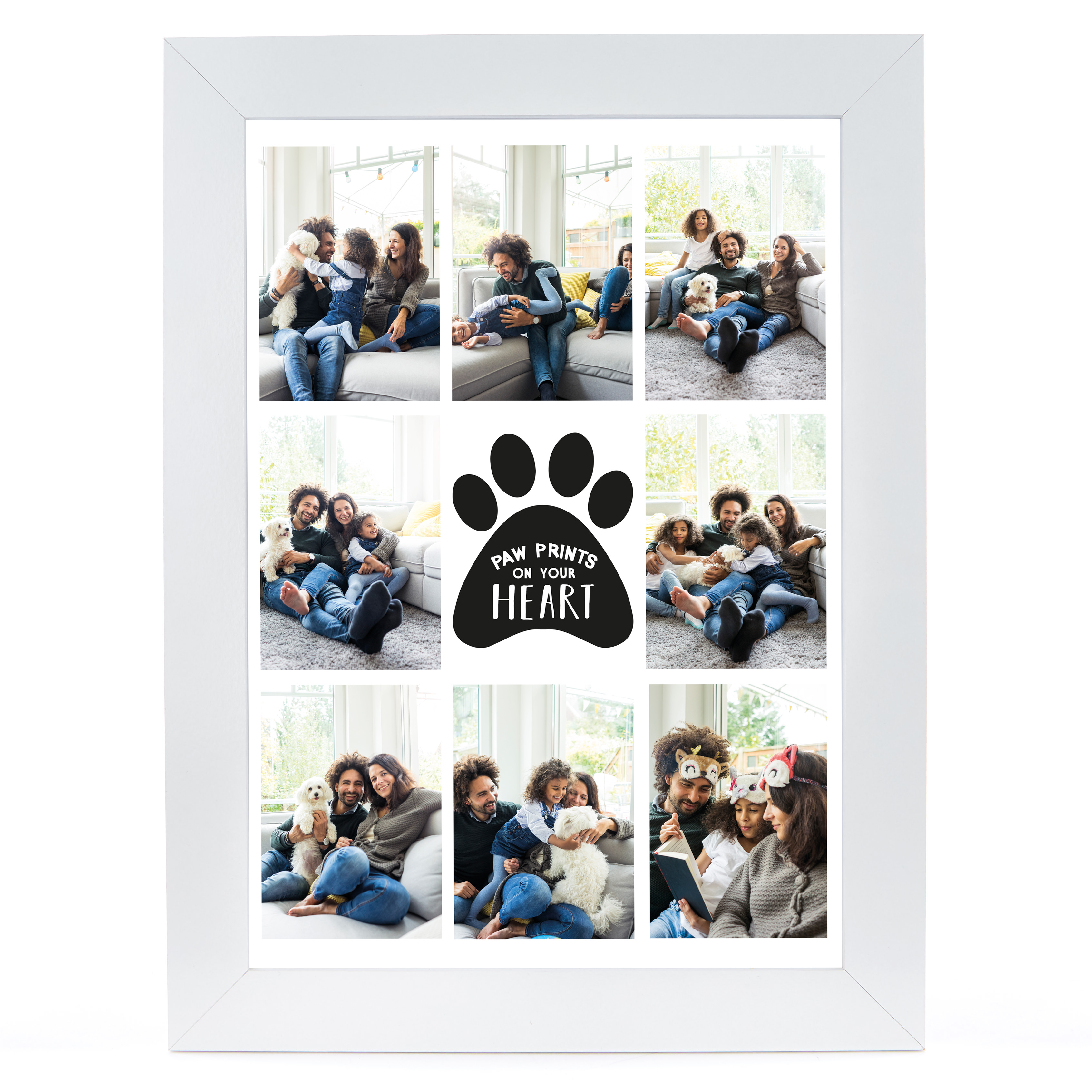 Personalised Photo Print - Pawprints On Your Heart