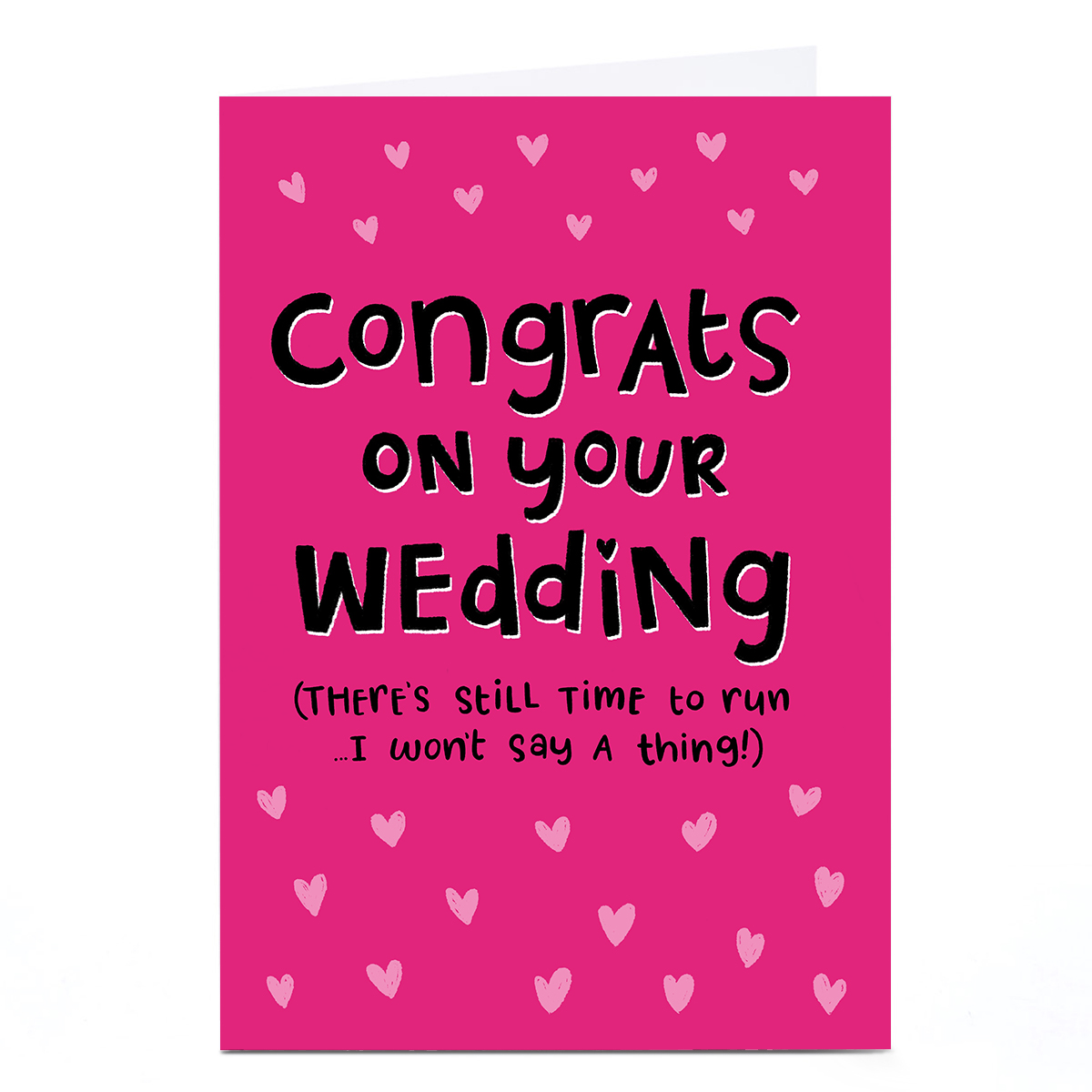 Personalised Blue Kiwi Wedding Card - Congrats 
