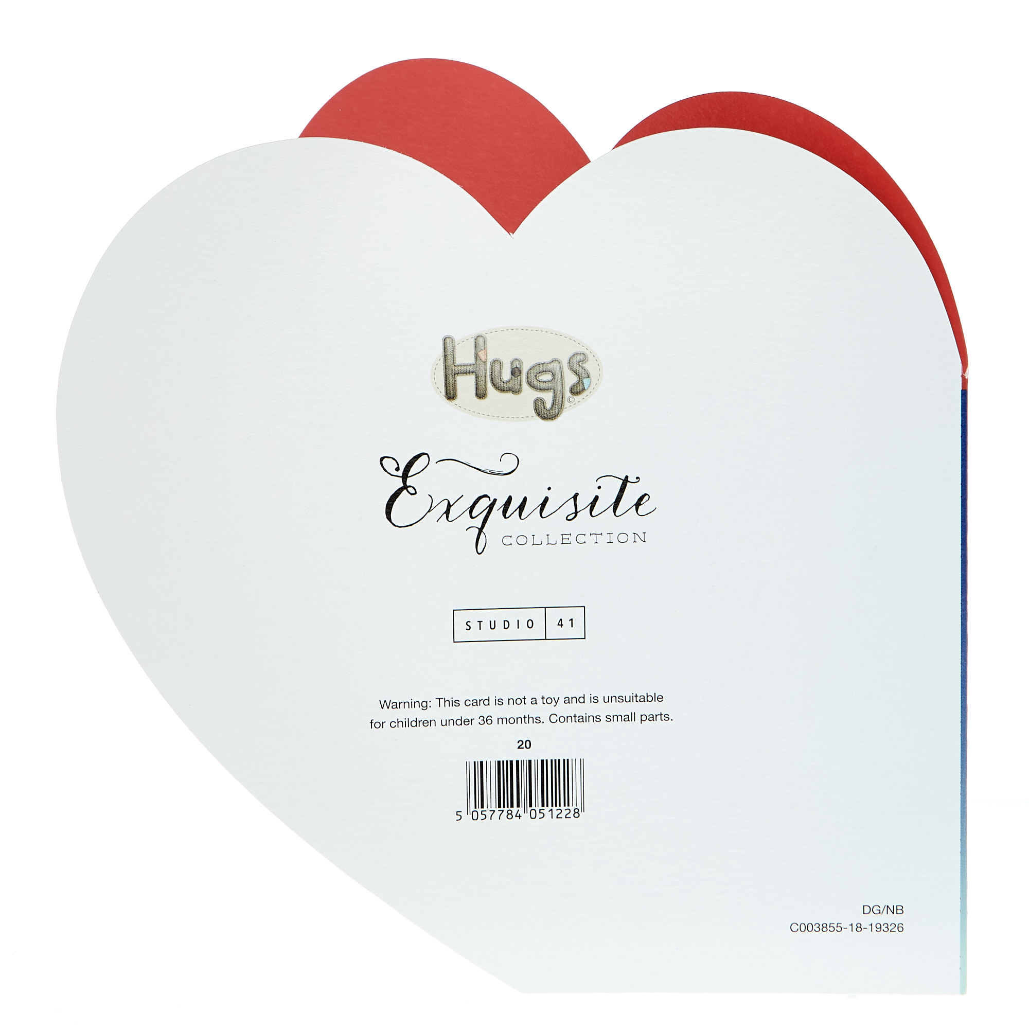 Exquisite Collection Hugs Bear Christmas Card - Husband