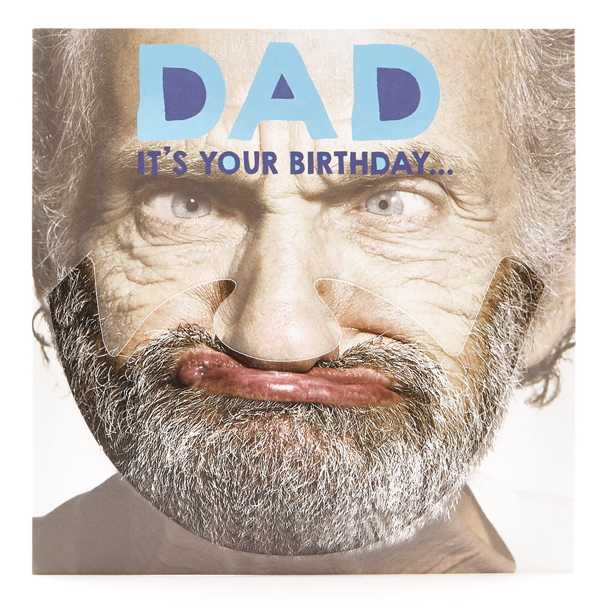 VIP Collection Birthday Card - Dad Funny Face Mask