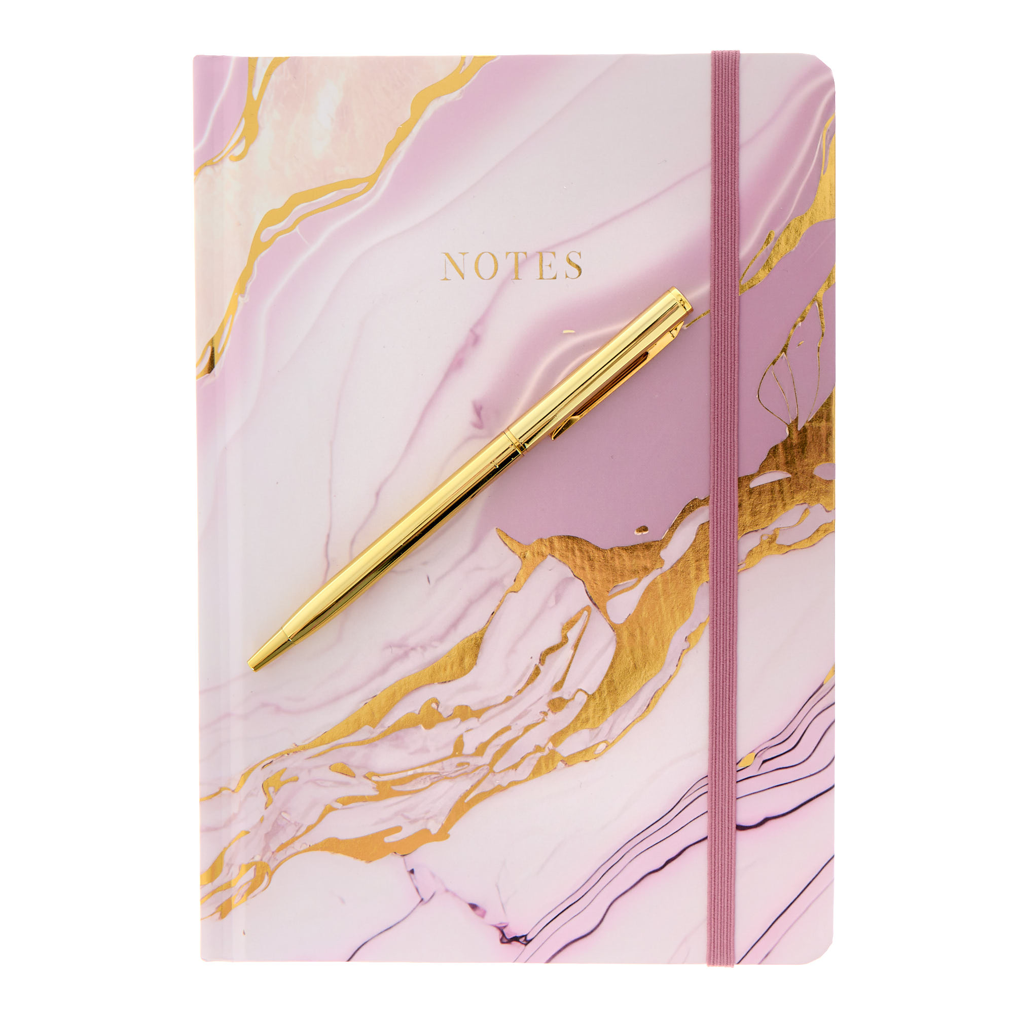 Rose Quartz Notebook & Pen Set