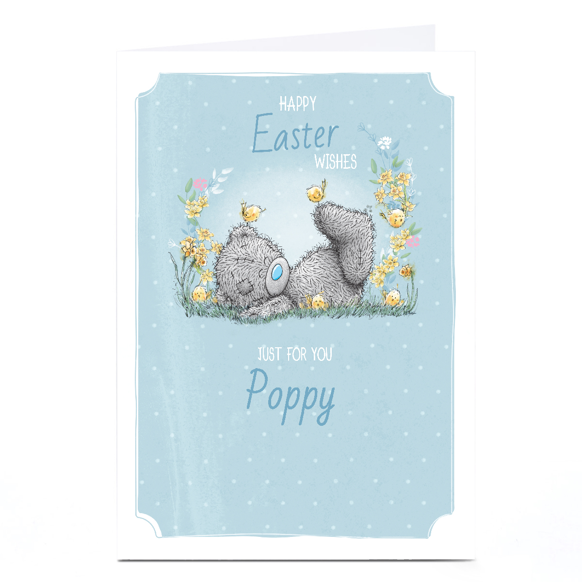 Personalised Tatty Teddy Easter Card - Just for You Bear