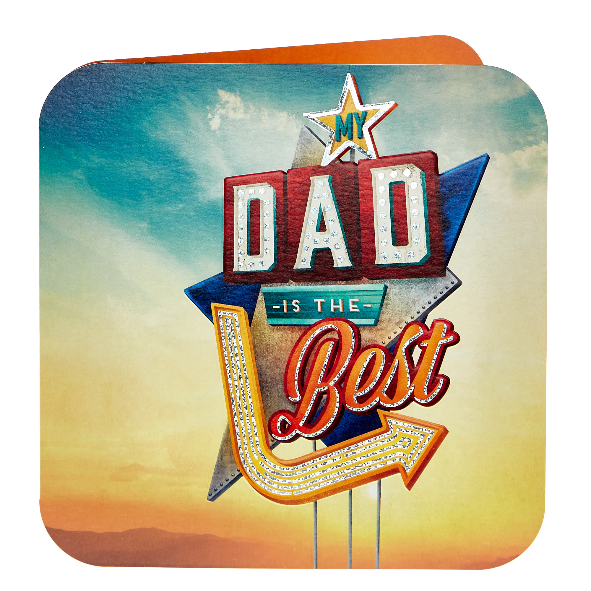 Platinum Collection Father's Day Card - Dad Is The Best