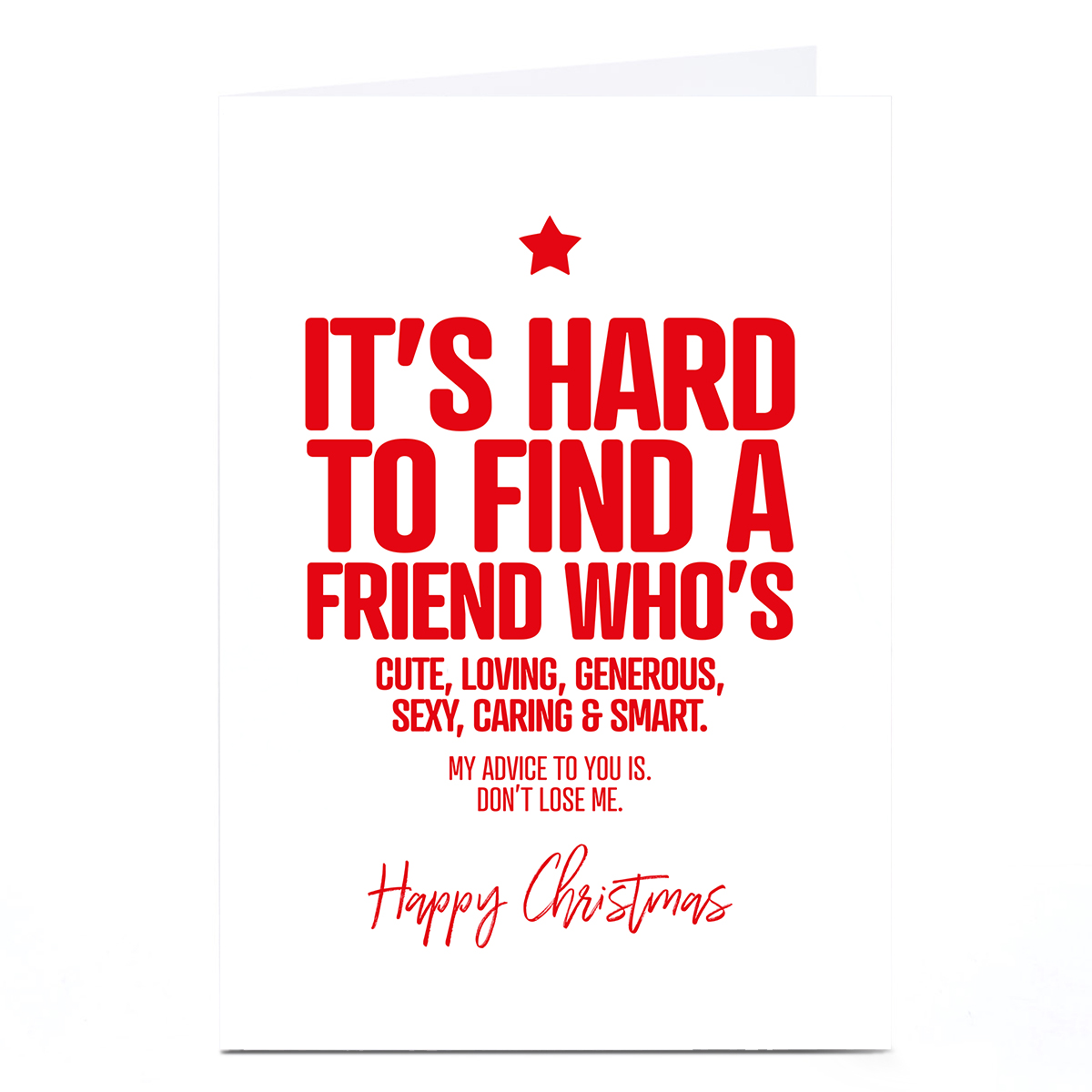 Personalised Punk Christmas Card - Find a Friend