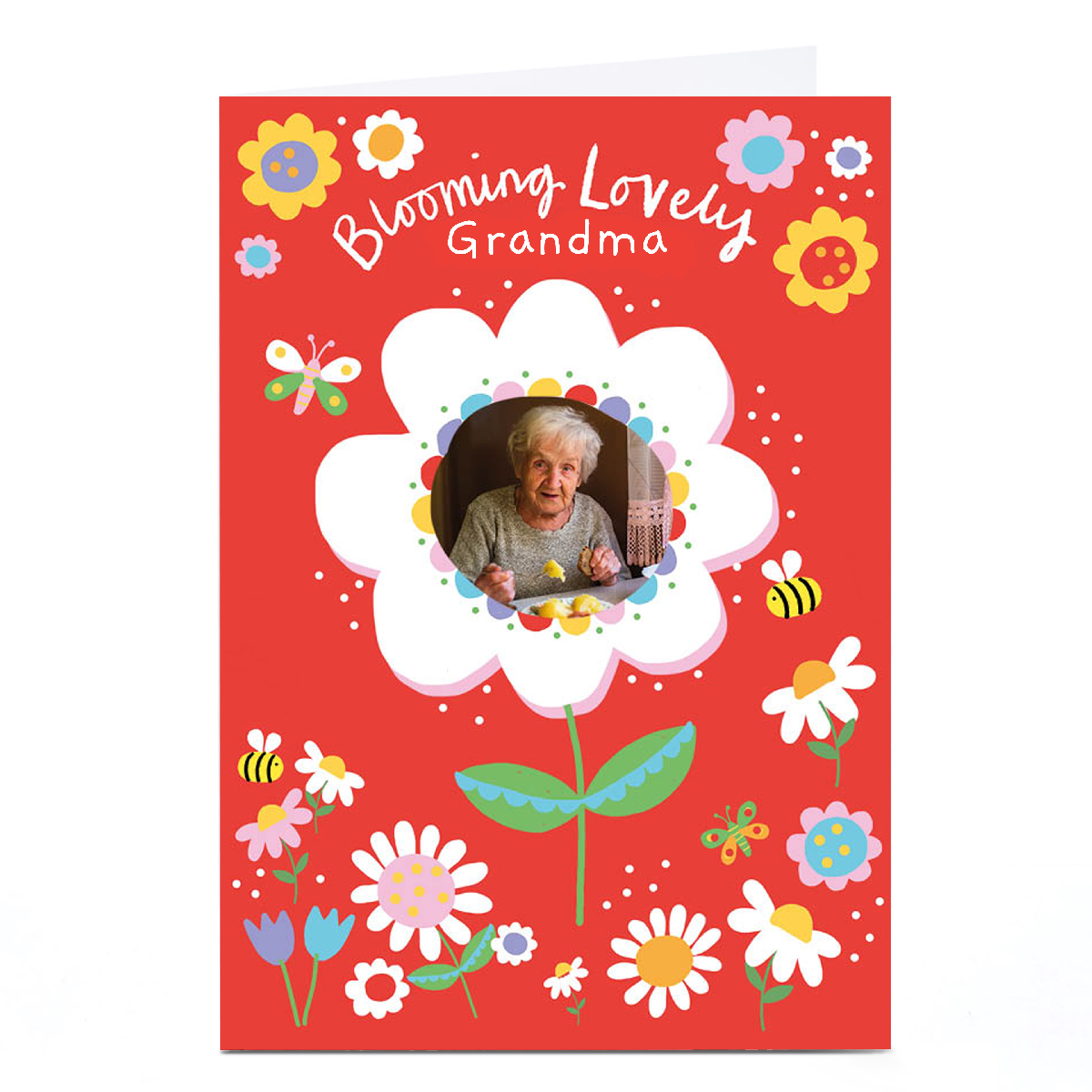 Personalised Lindsay Kirby Mother's Day Card - Blooming Lovely Grandma