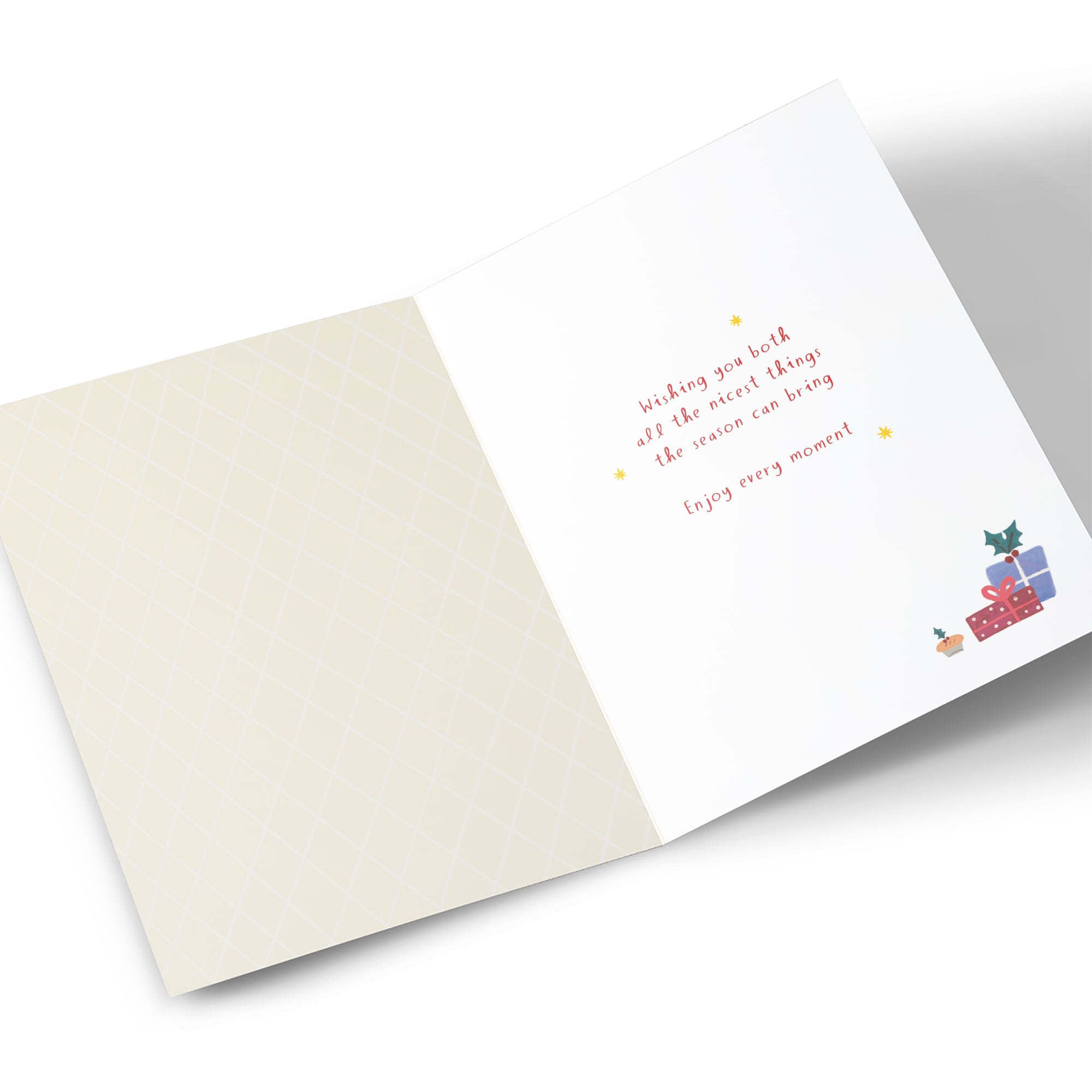 Christmas Card - Sausage Dog and Christmas Tree, Niece And Your Husband