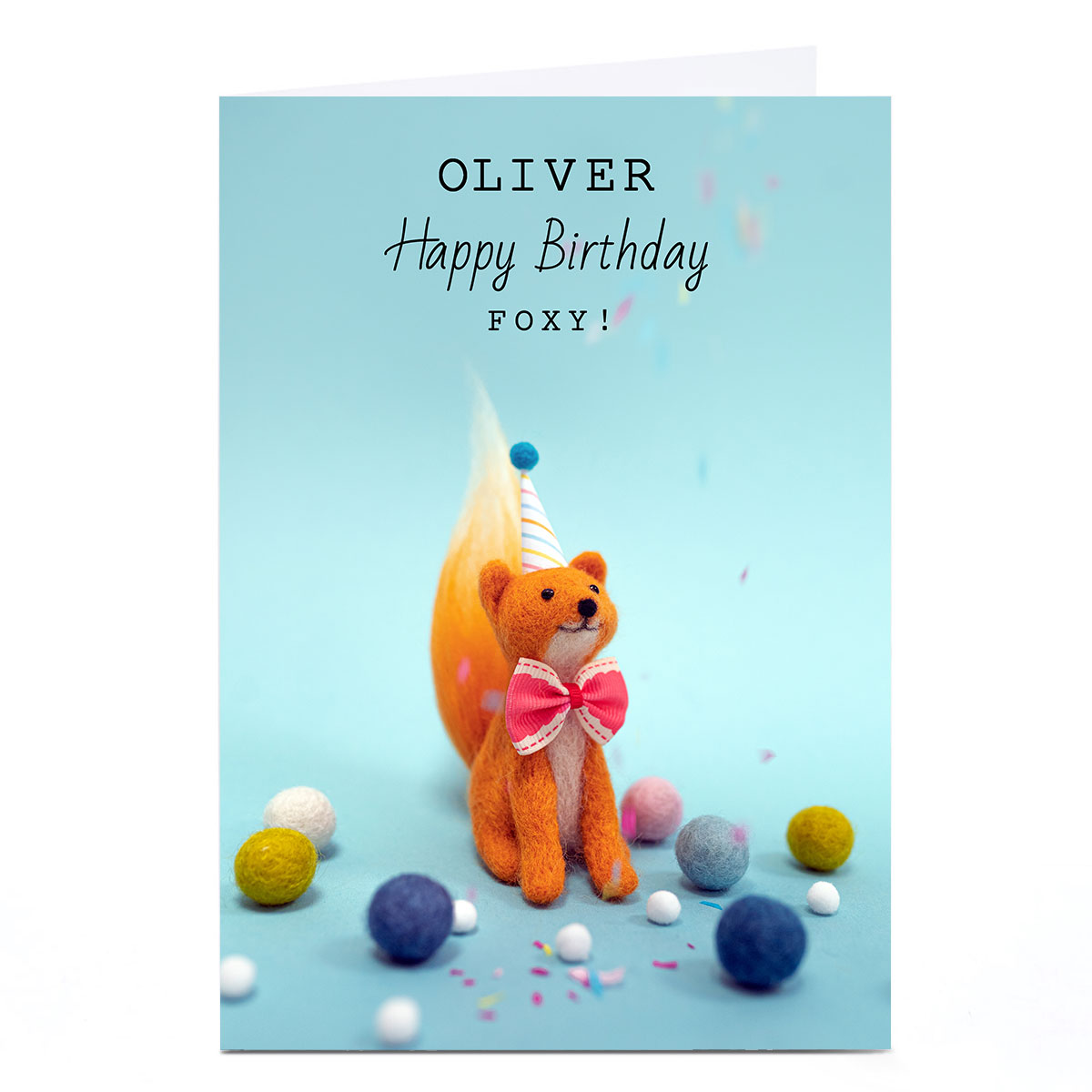 Personalised Lemon and Sugar Birthday Card - Foxy
