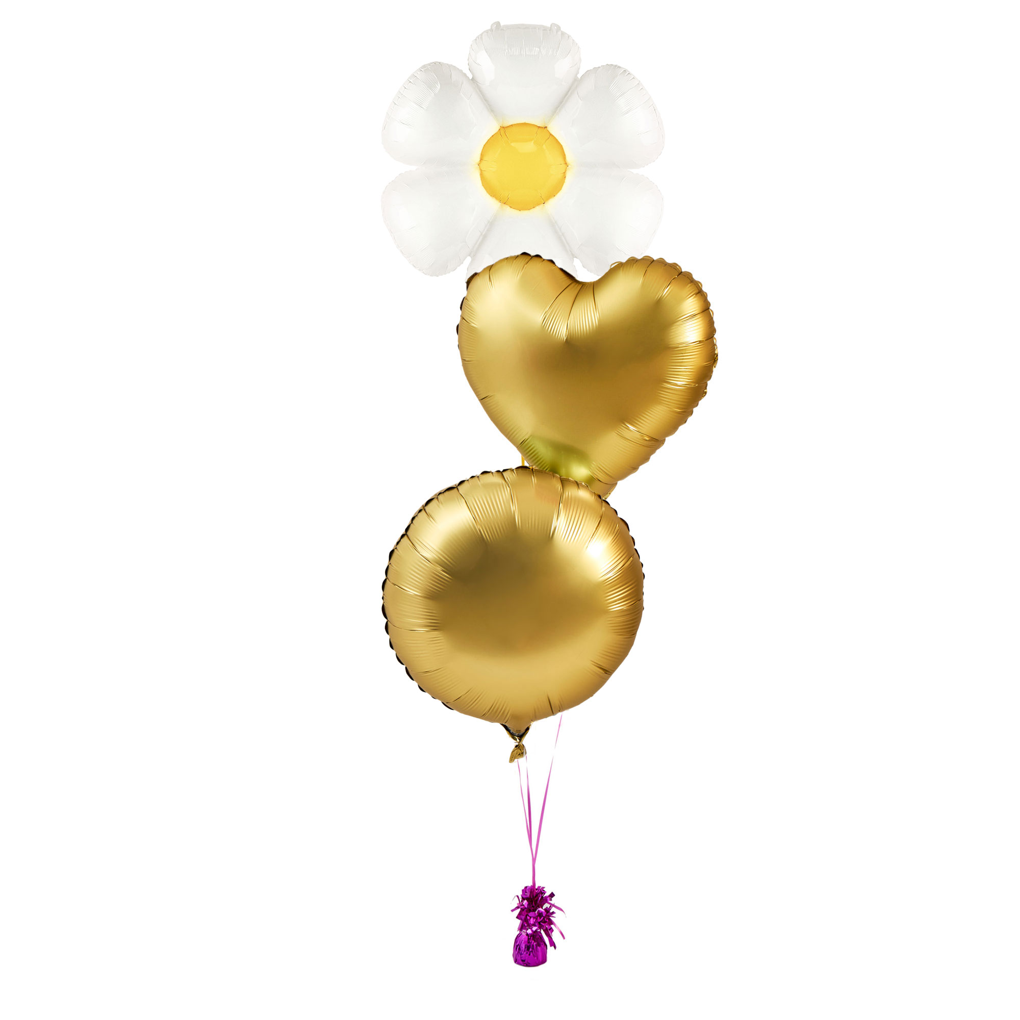 Daisy Supershape Inflated Balloon Arrangement