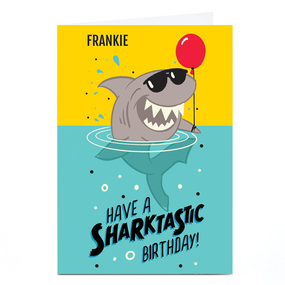 Personalised Kiddo Birthday Card - Sharktastic Birthday