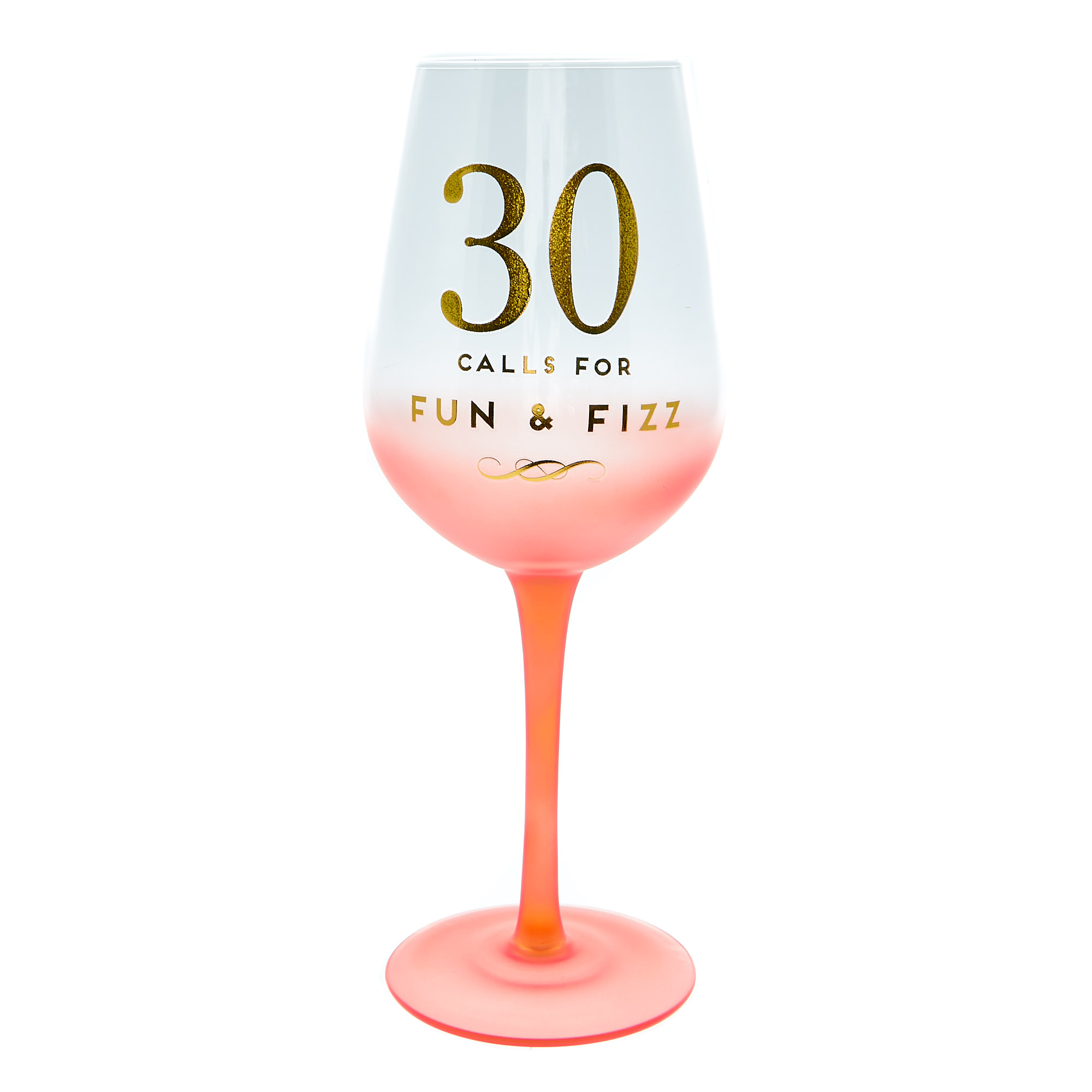 30th Birthday Wine Glass - Fun & Fizz