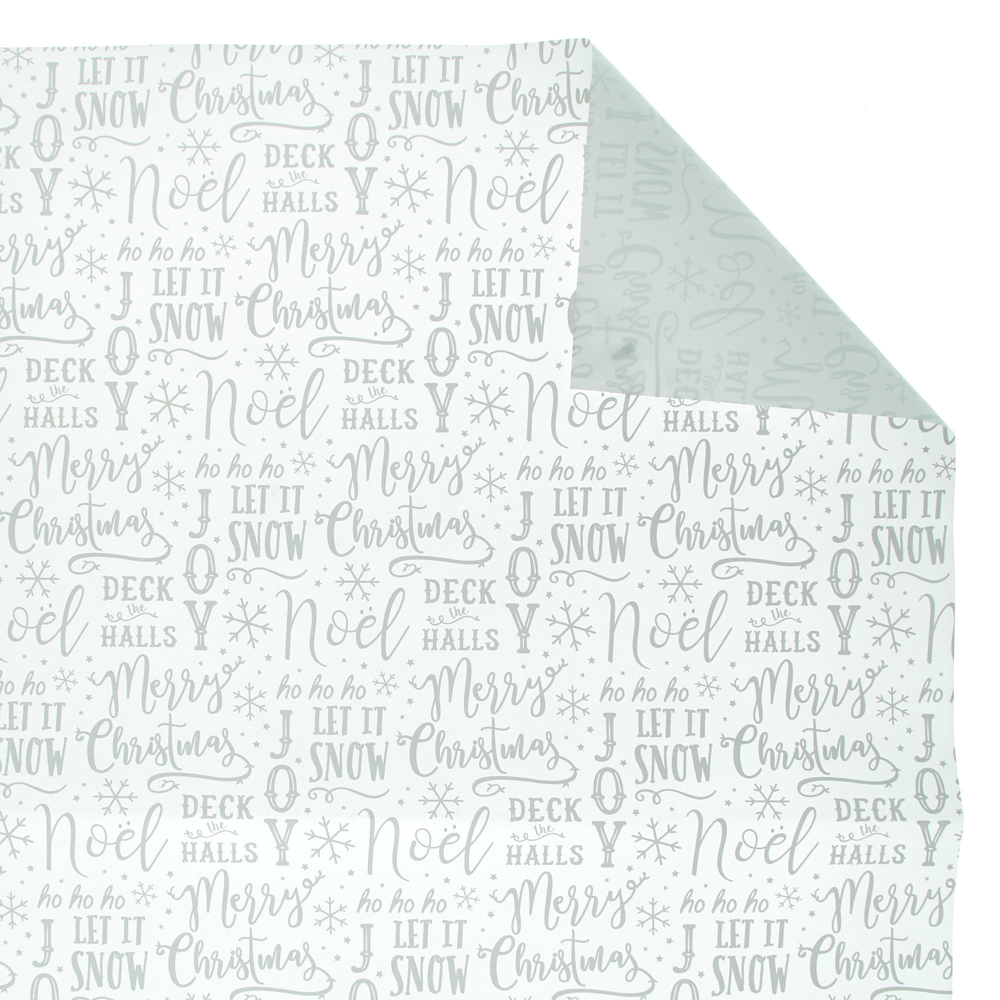 Let It Snow Christmas Wrapping Paper - 10 Sheets