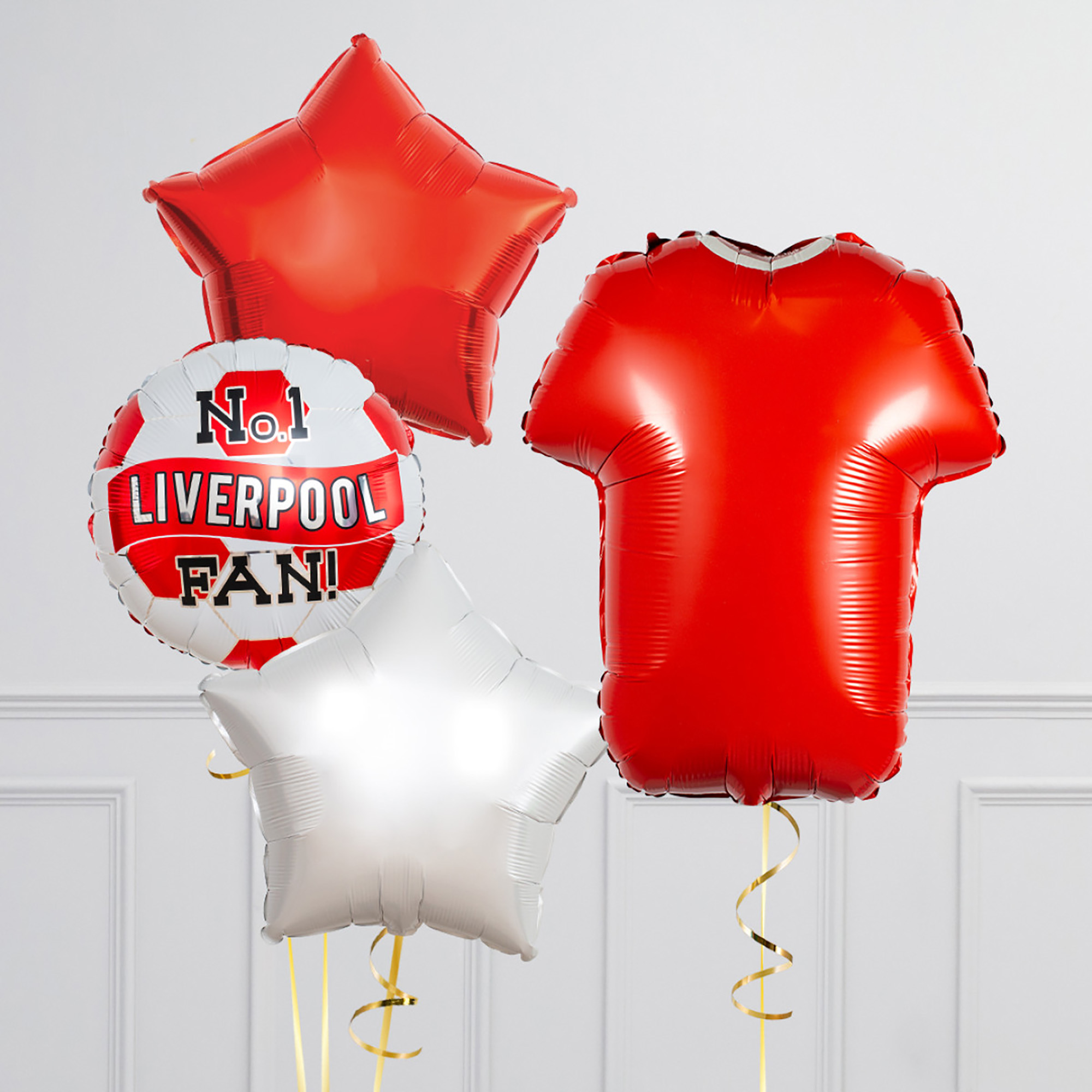 Liverpool Football Club Supershape & Foils Balloon Package - Delivered Inflated!