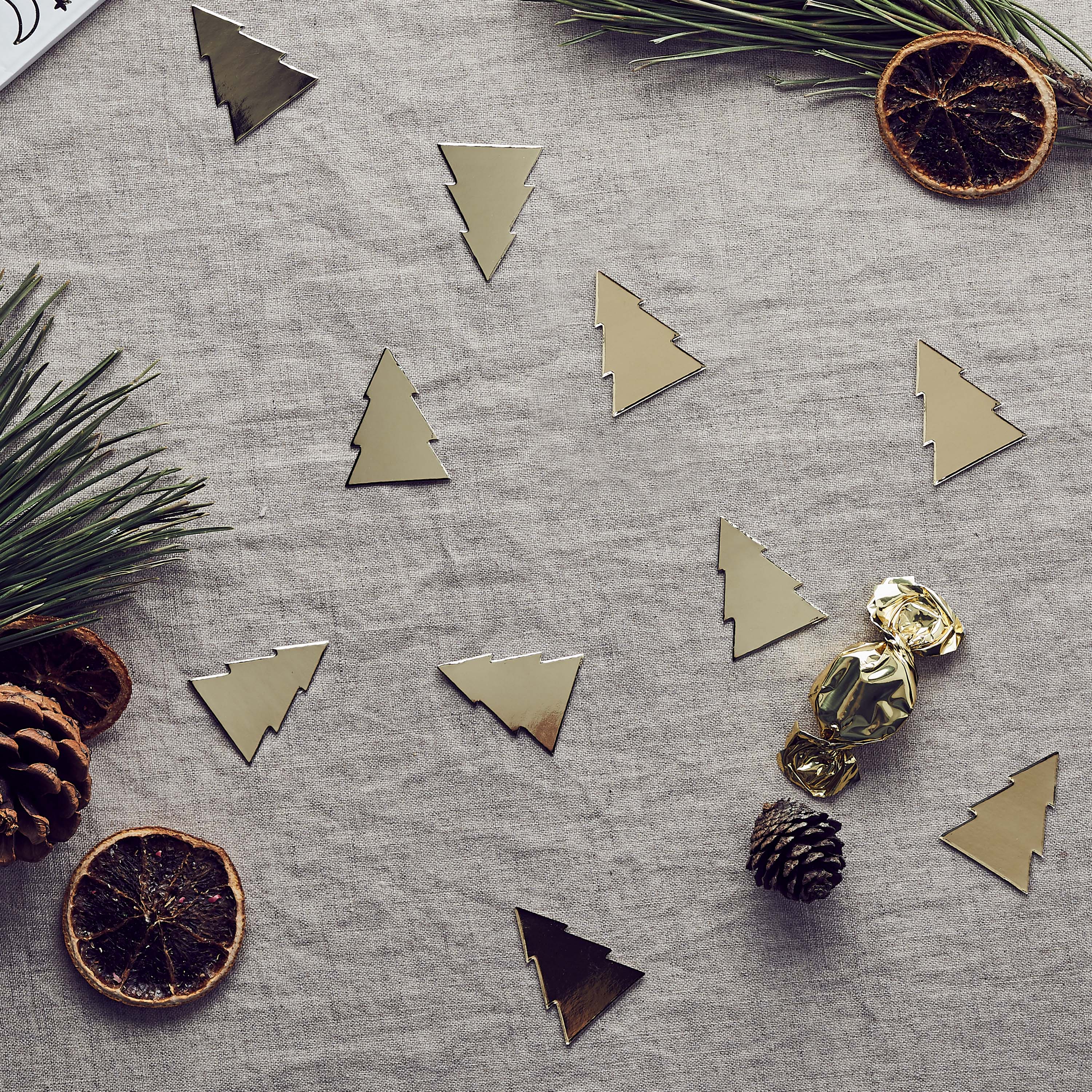 Gold Christmas Tree Table Scatter