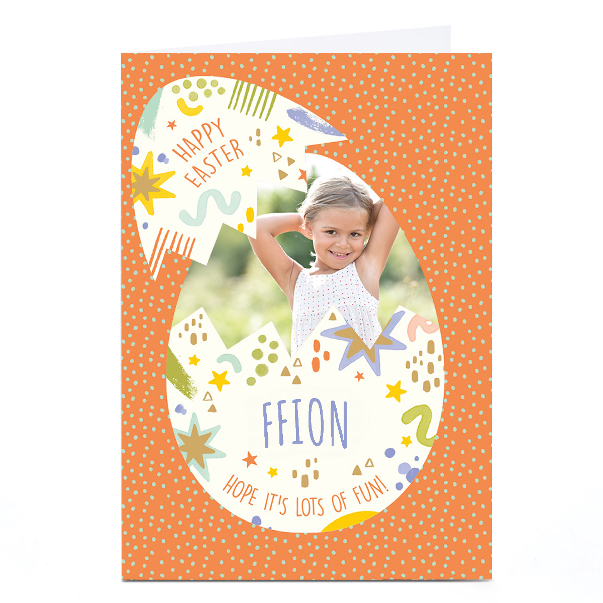 Photo Easter Card - Lots of Fun