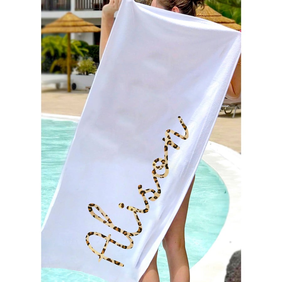 Personalised Beach Towel - Name