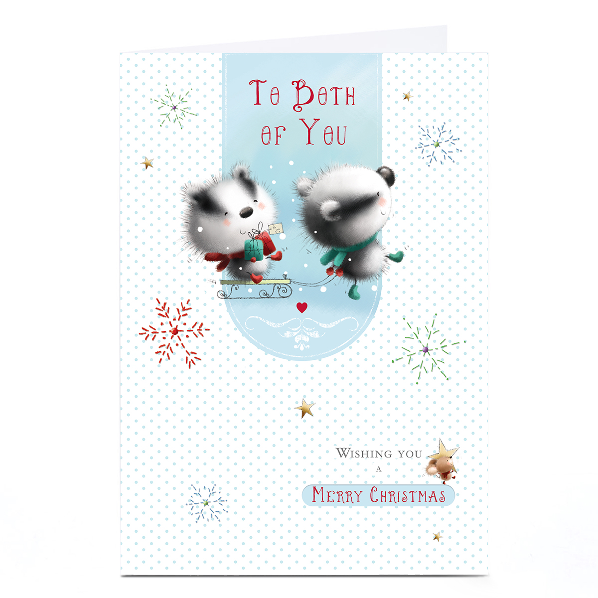 Personalised Christmas Card - To Both of You