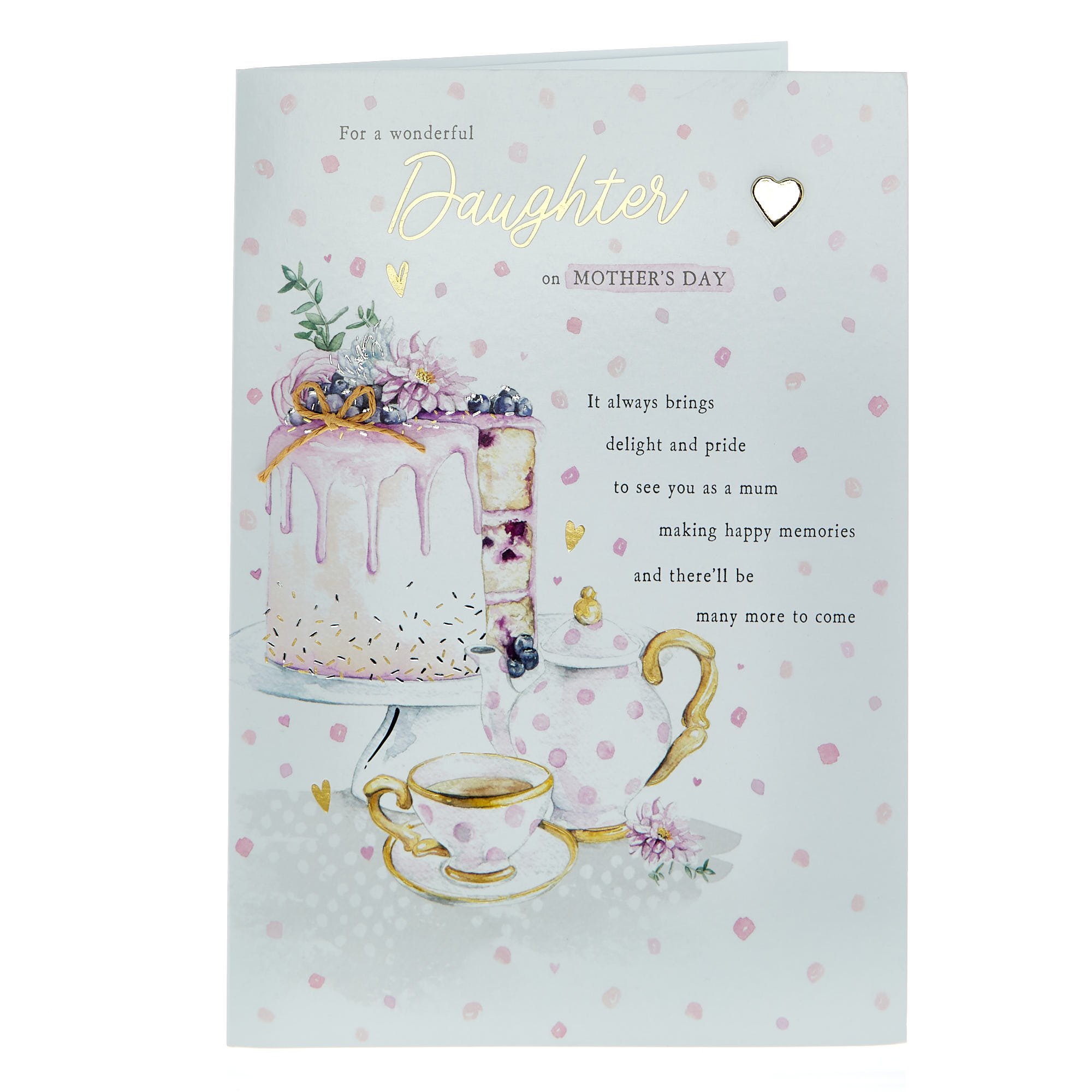 Daughter Cake & Tea Mother's Day Card
