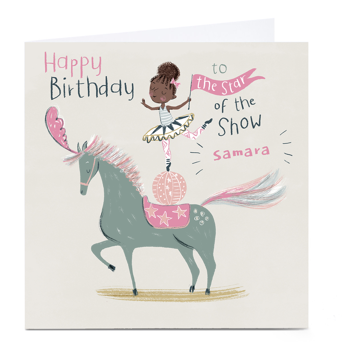 Personalised Emma Valenghi Birthday Card - Star of Show