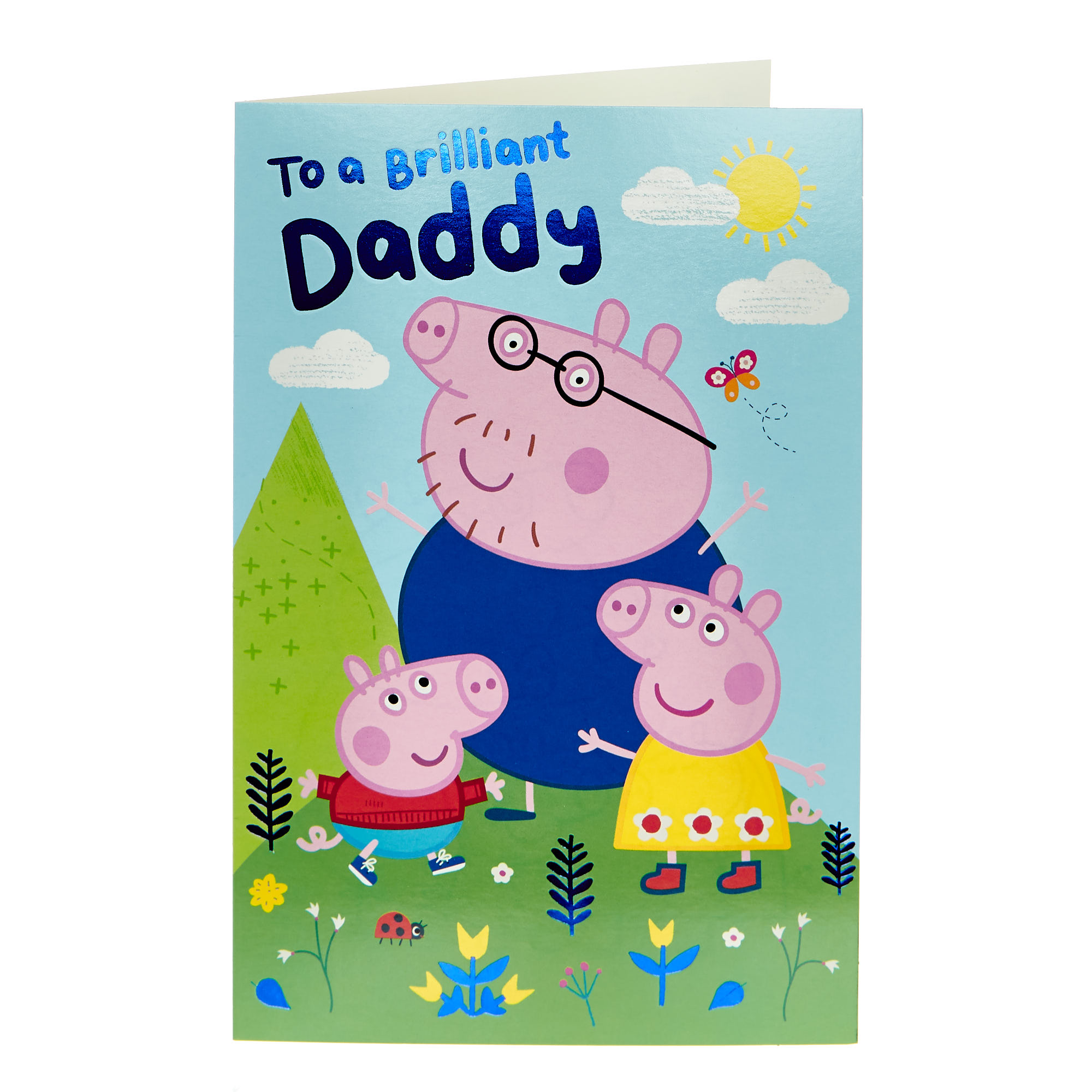 Daddy Brilliant Peppa Pig Birthday Card